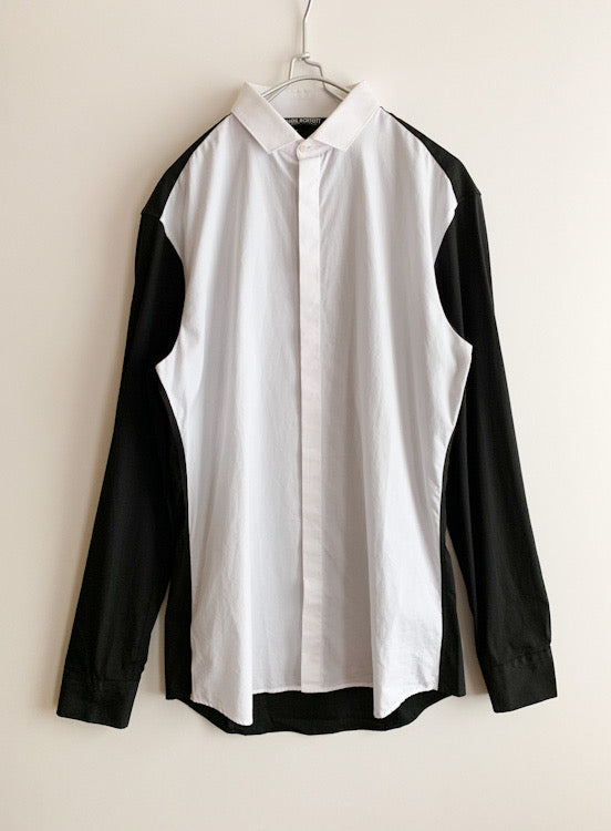 【 NeIL Barrett 】Bycolour Long Sleeve Shirts