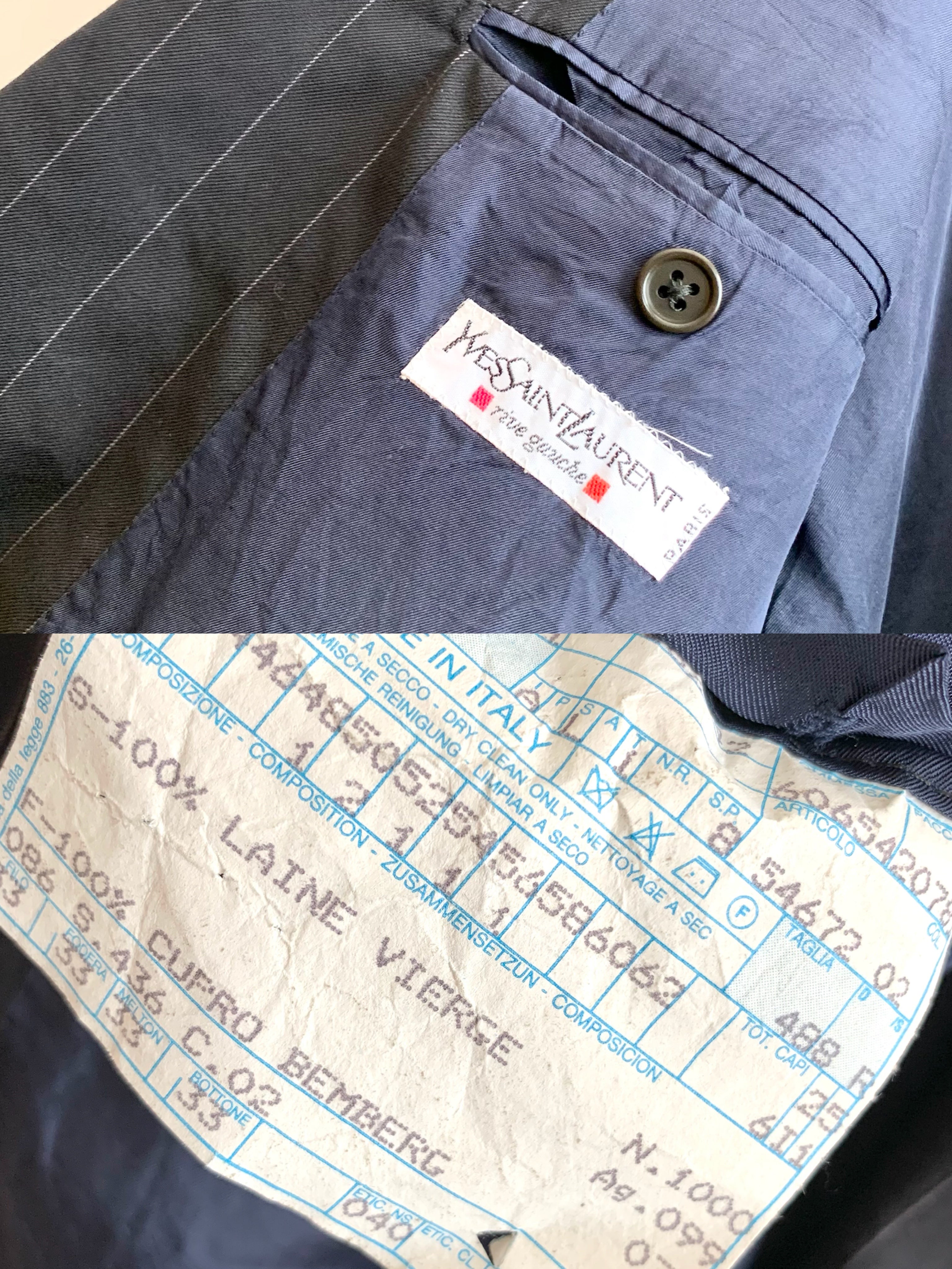 【 Yves Saint Laurent rive gauche 】 Double Tailored Jacket