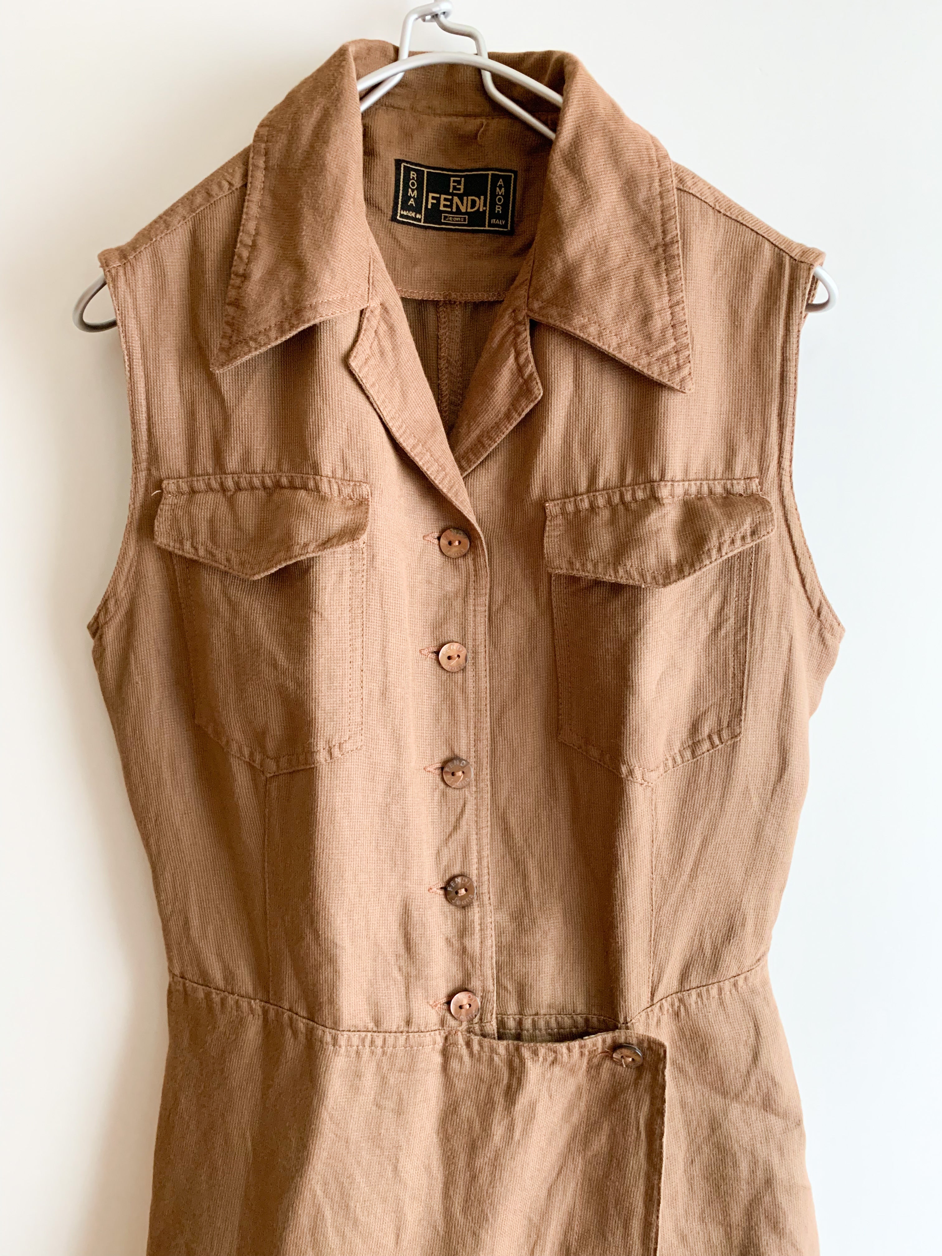 【 FENDI 】No Sleeve One Pieces