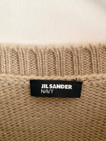 画像をギャラリービューアに読み込む, 【 JIL SANDER NAVY 】Elbow patch Knit

