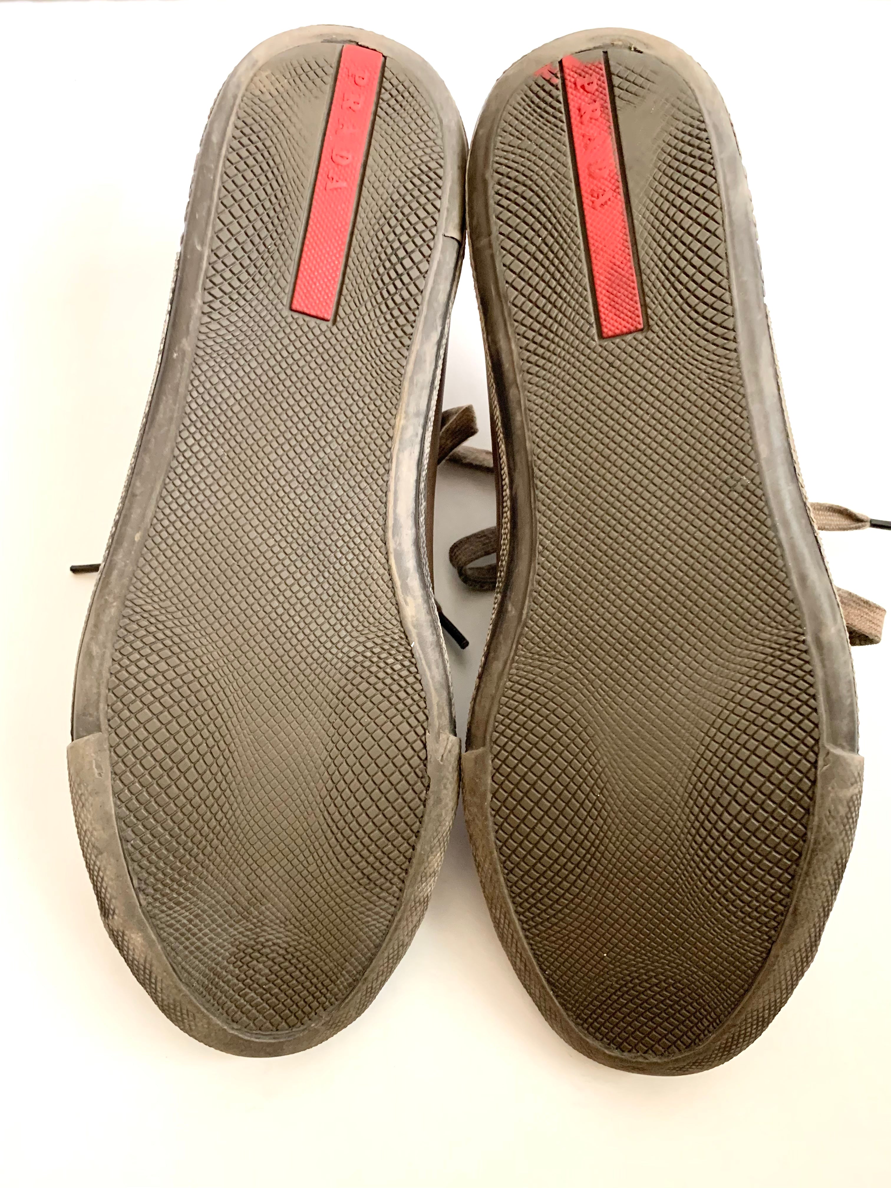 【 PRADA 】Leather Sneaker