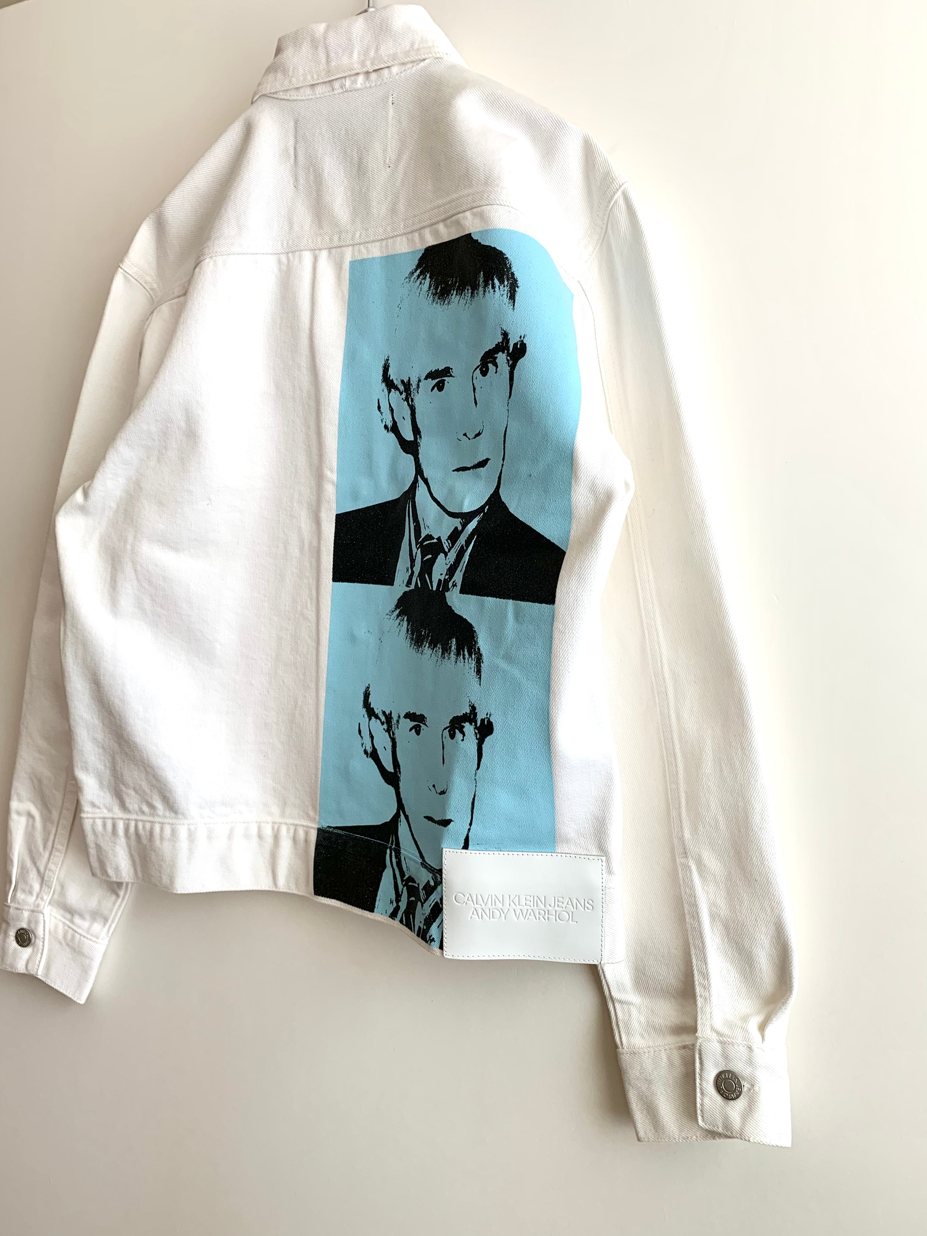 【 CALVIN KLEIN × ANDY WARHOL 】Print Whit Denim Jacket