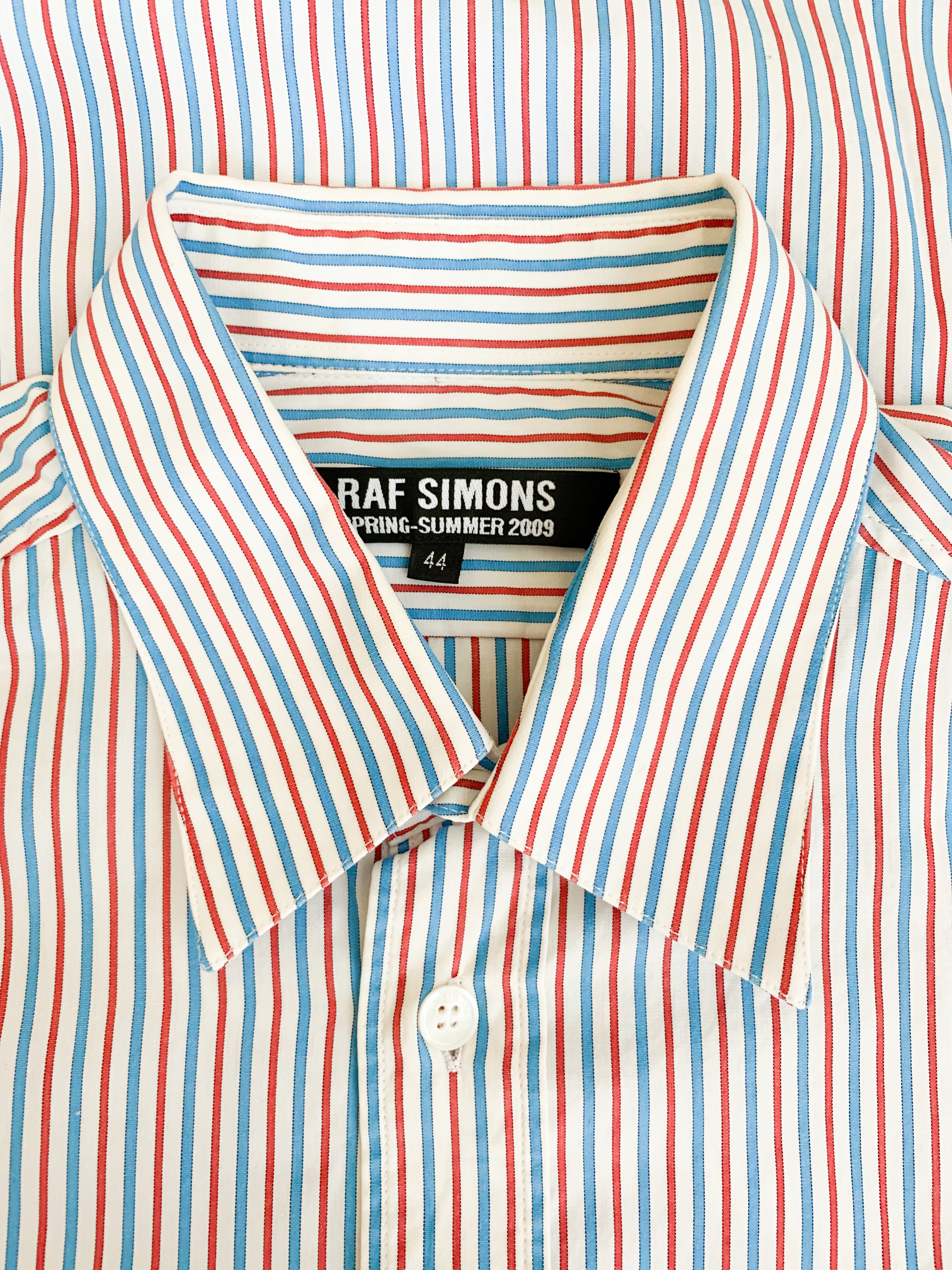 【 09ss RAF SIMONS 】 Stripe Short Sleeve Shirts