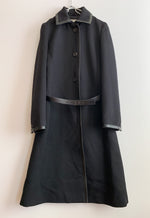 画像をギャラリービューアに読み込む, 【 PRADA 】 Wool×Leather Long Coat
