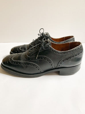 【 80s SANDERS 】British Army Wing chip Shoes