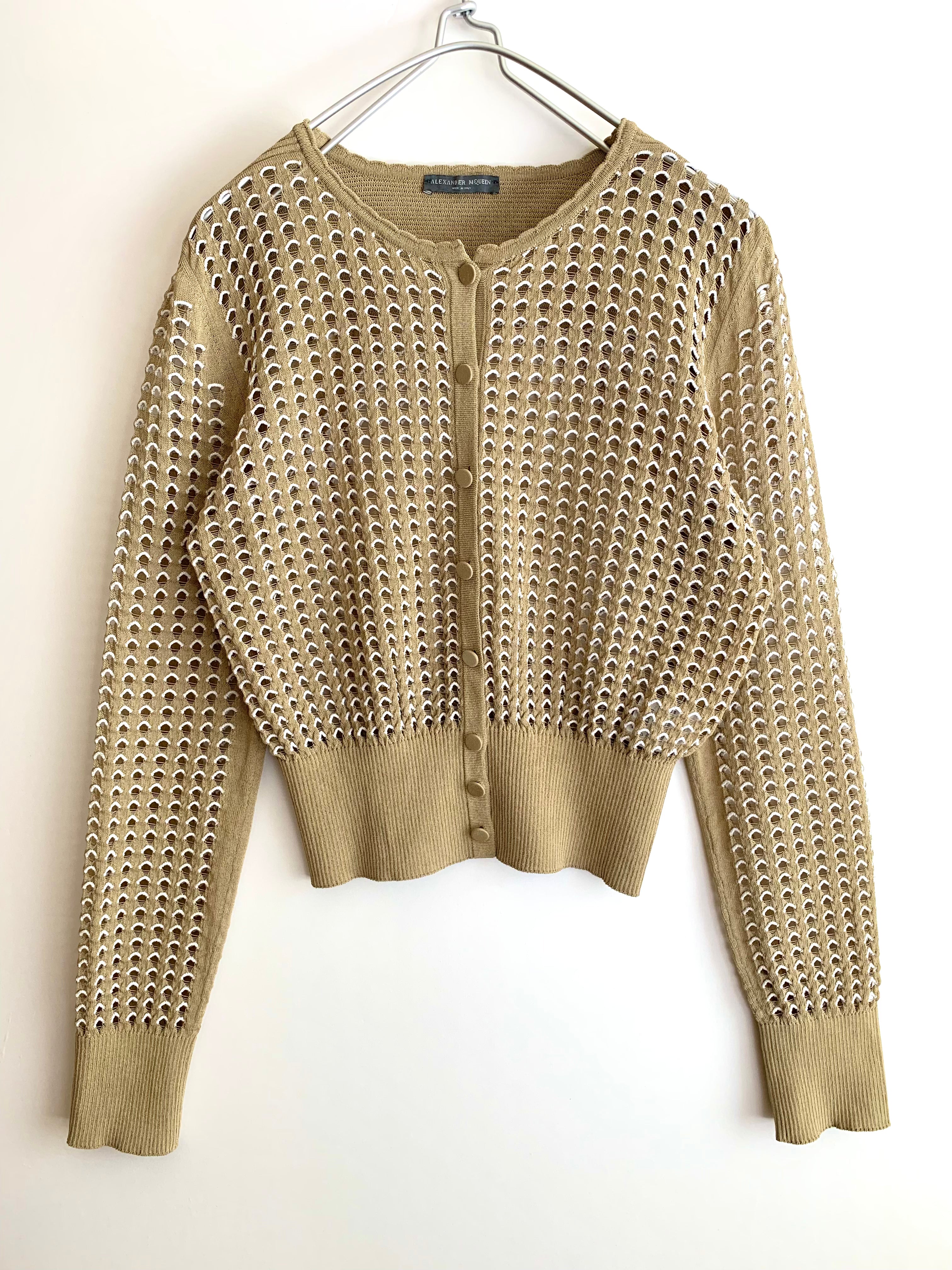 【 ALEXANDER McCEEN 】Cotton Knit Cardigan