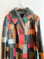 画像をギャラリービューアに読み込む, 【 70s Vintage 】 Patchwork Leather Jacket
