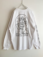 画像をギャラリービューアに読み込む, 【 90s SANTA CRUZ 】 SCREMING HAND Long Sleeve T-Shirts
