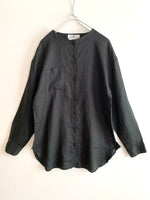 画像をギャラリービューアに読み込む, 【 GIVENCHY 】Linen Stand Collar Long sleeve Shirts
