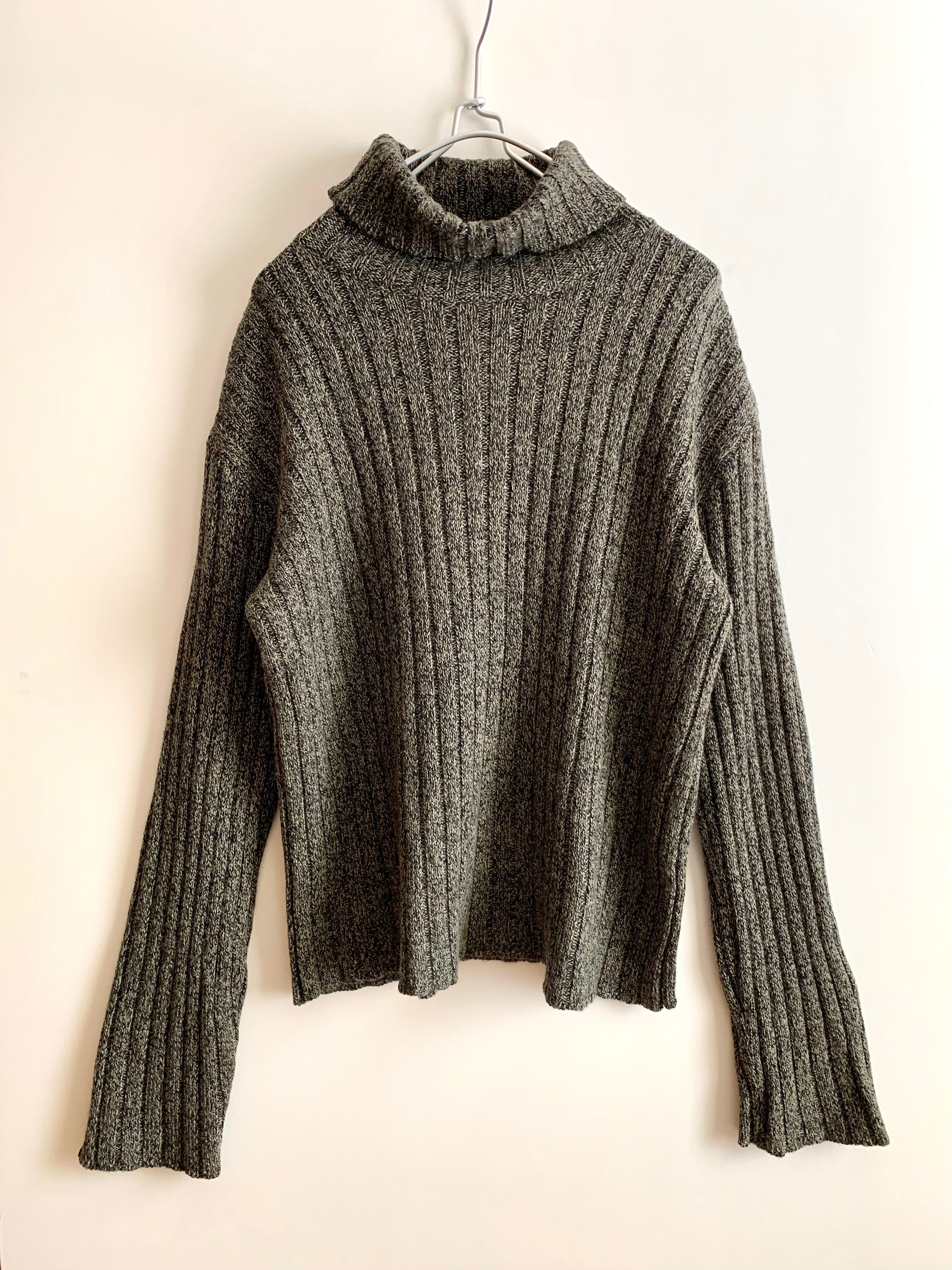 【 90s agnès b. HOMME 】Turtleneck Rib Knit