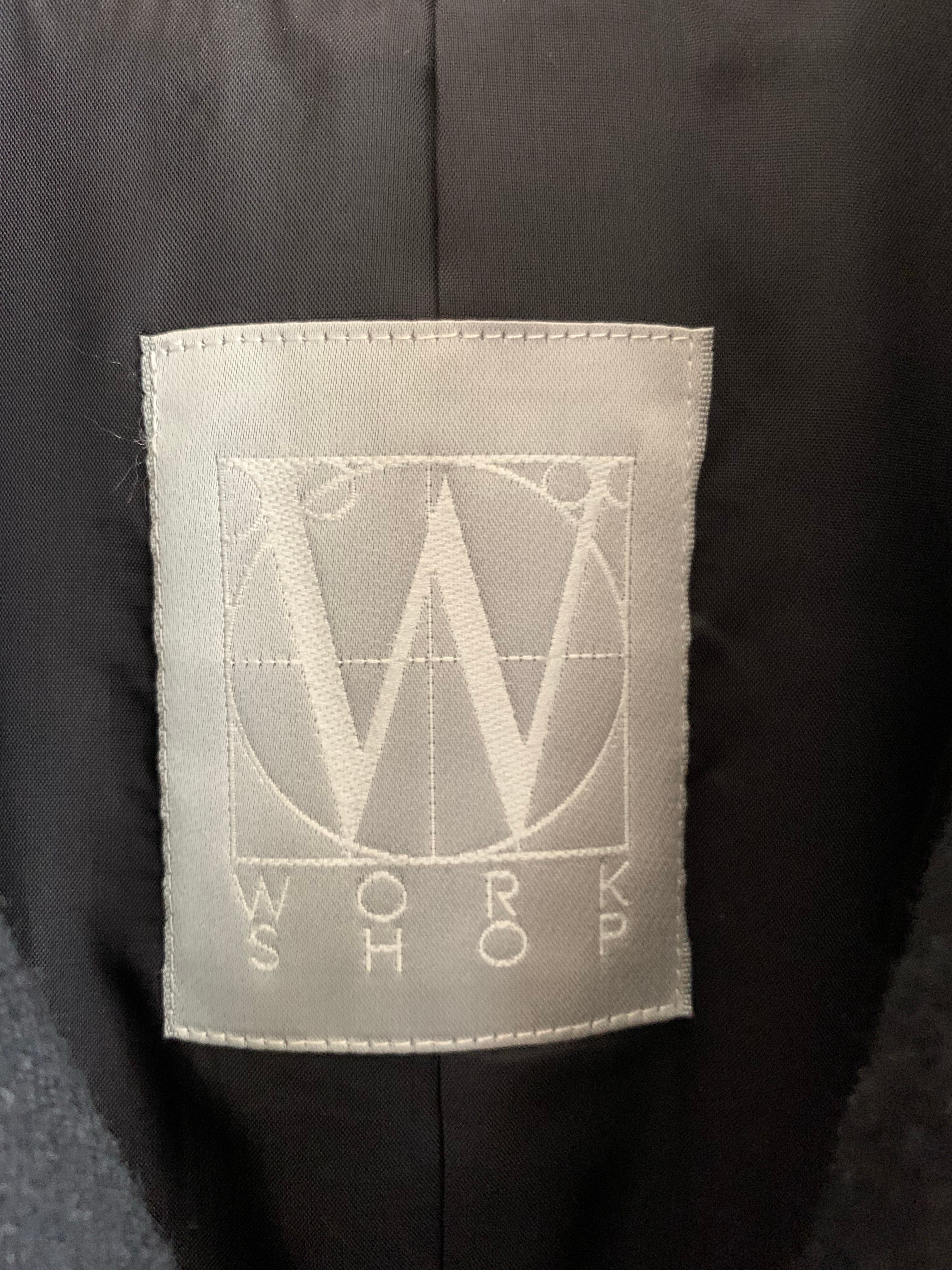 【 90s WORK SHOP Yohji Yamamoto 】Stitch Design Wool Jacket