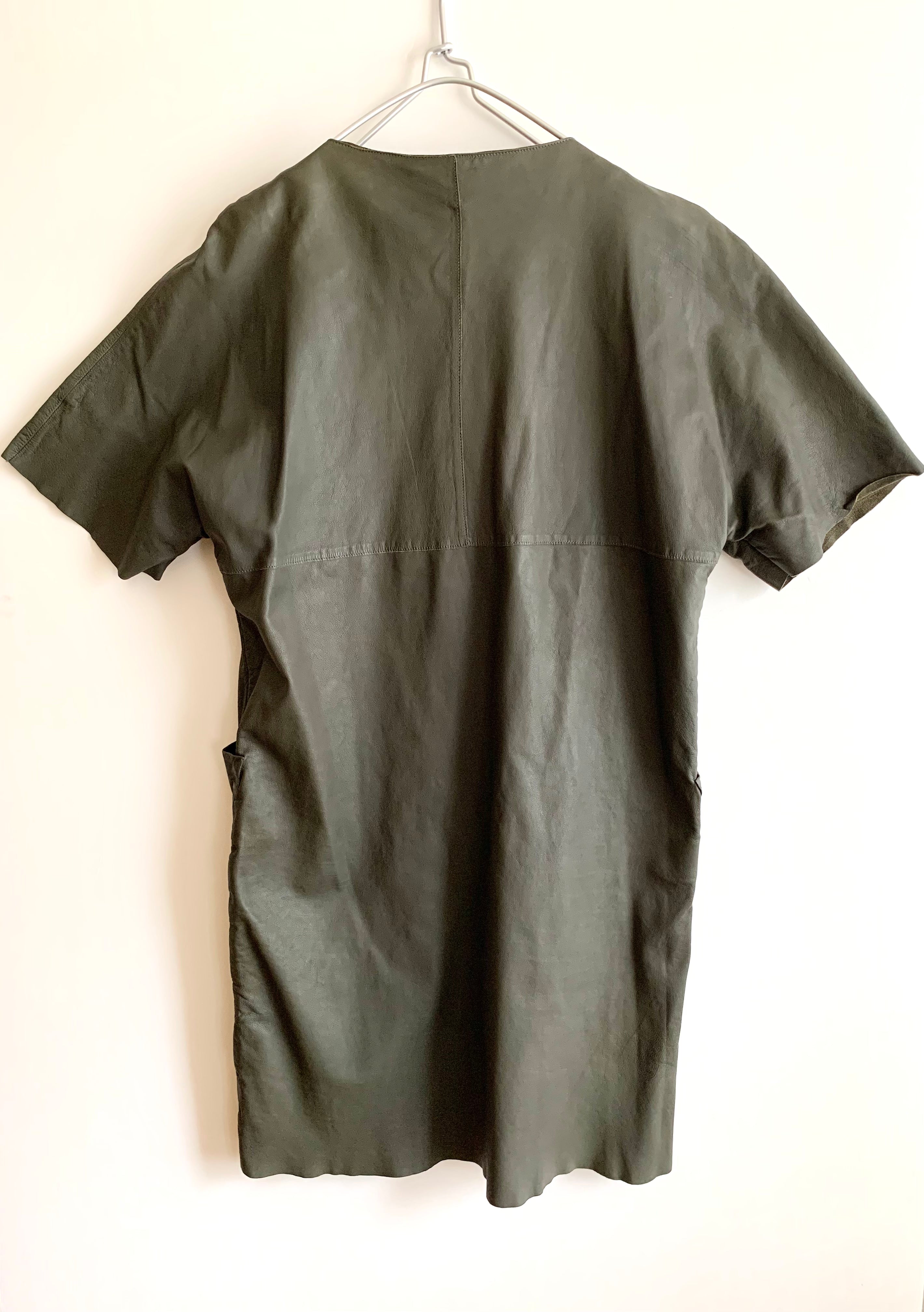 【 MARNI 】 Short Sleeve Leather coat