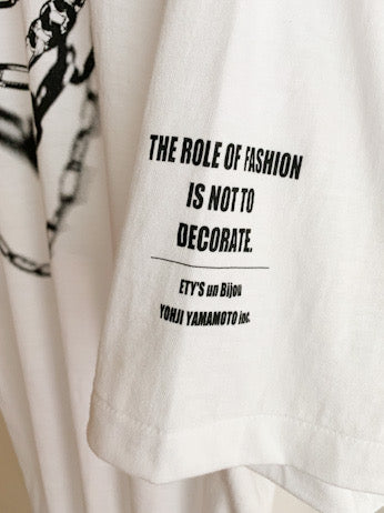 【 S'YTE Yohji Yamamoto 】 Fake Necklace Print T-Shirts