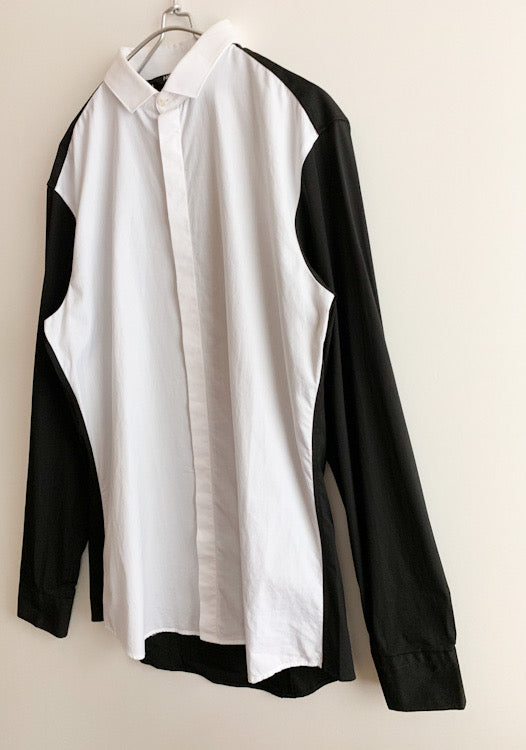 【 NeIL Barrett 】Bycolour Long Sleeve Shirts