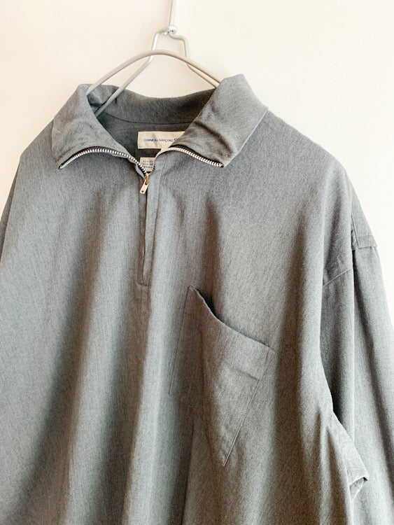 【 COMME des GARCONS SHIRT 】Harf zip pull over shirs