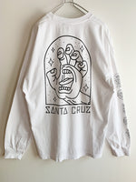 画像をギャラリービューアに読み込む, 【 90s SANTA CRUZ 】 SCREMING HAND Long Sleeve T-Shirts
