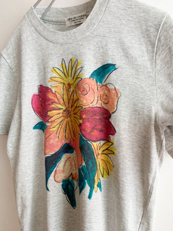 【 90s robe de chambre Comme des Garçons 】 flower Print T-shirts