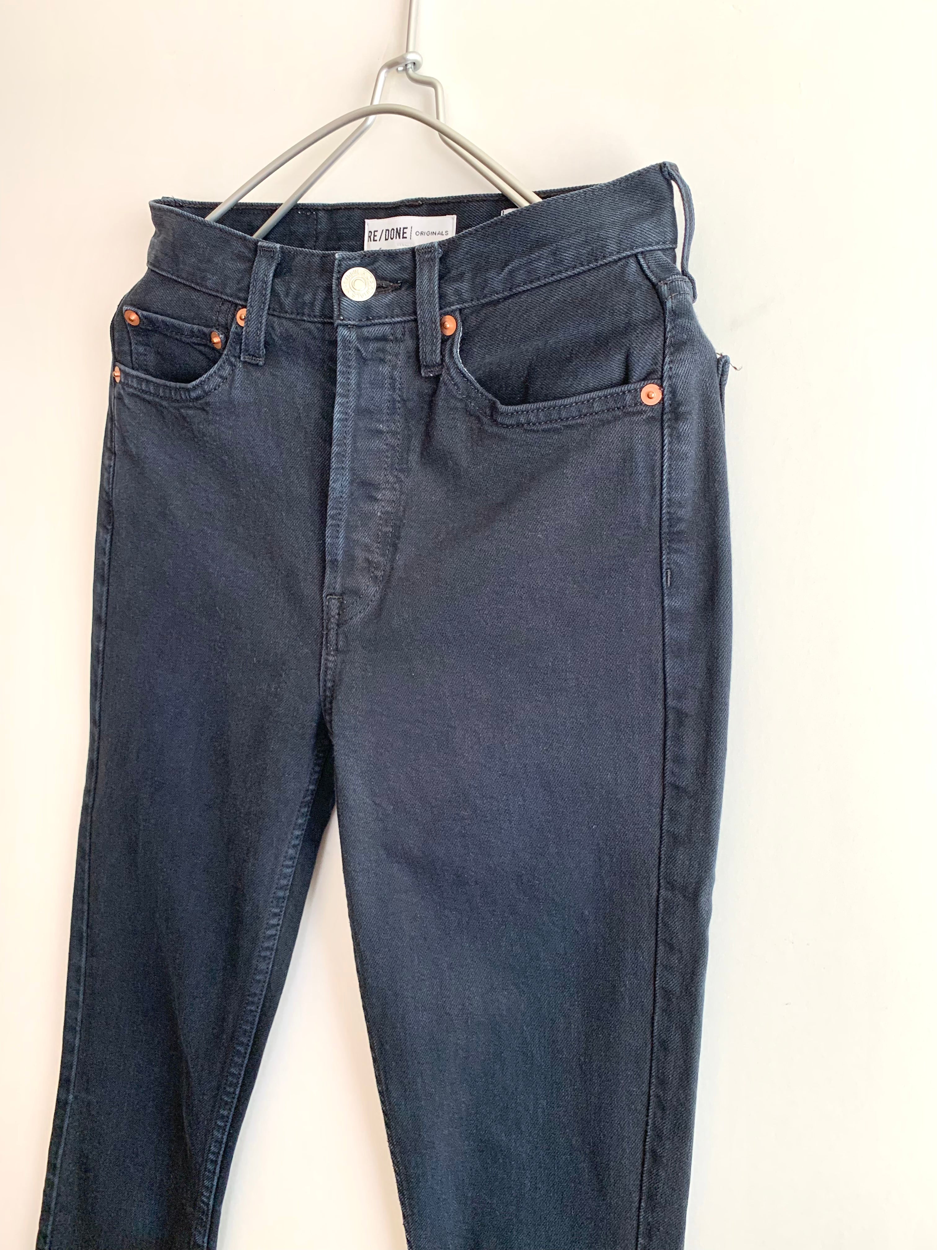 【 Re/done 】 Black Denim Pants