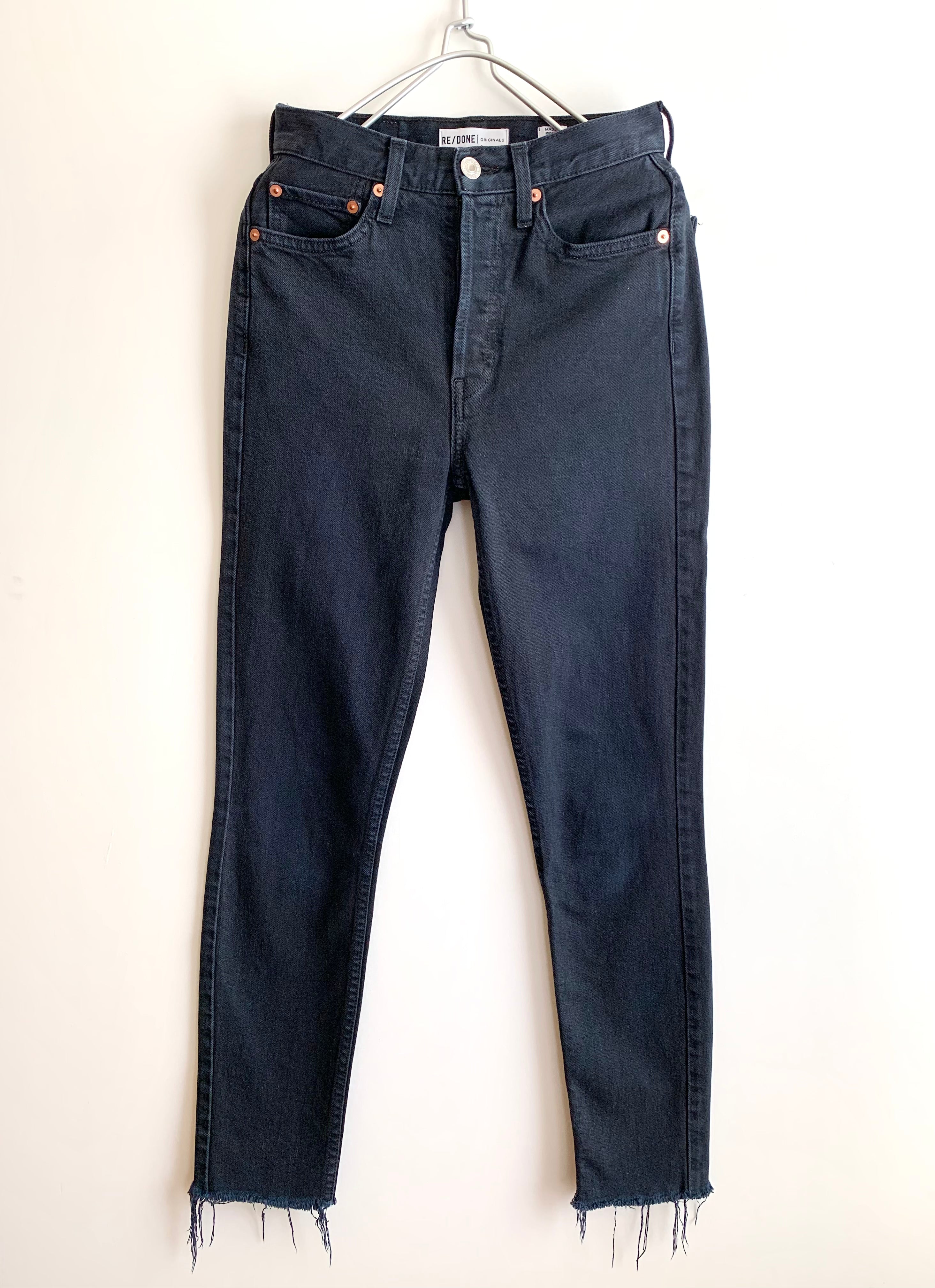 【 Re/done 】 Black Denim Pants