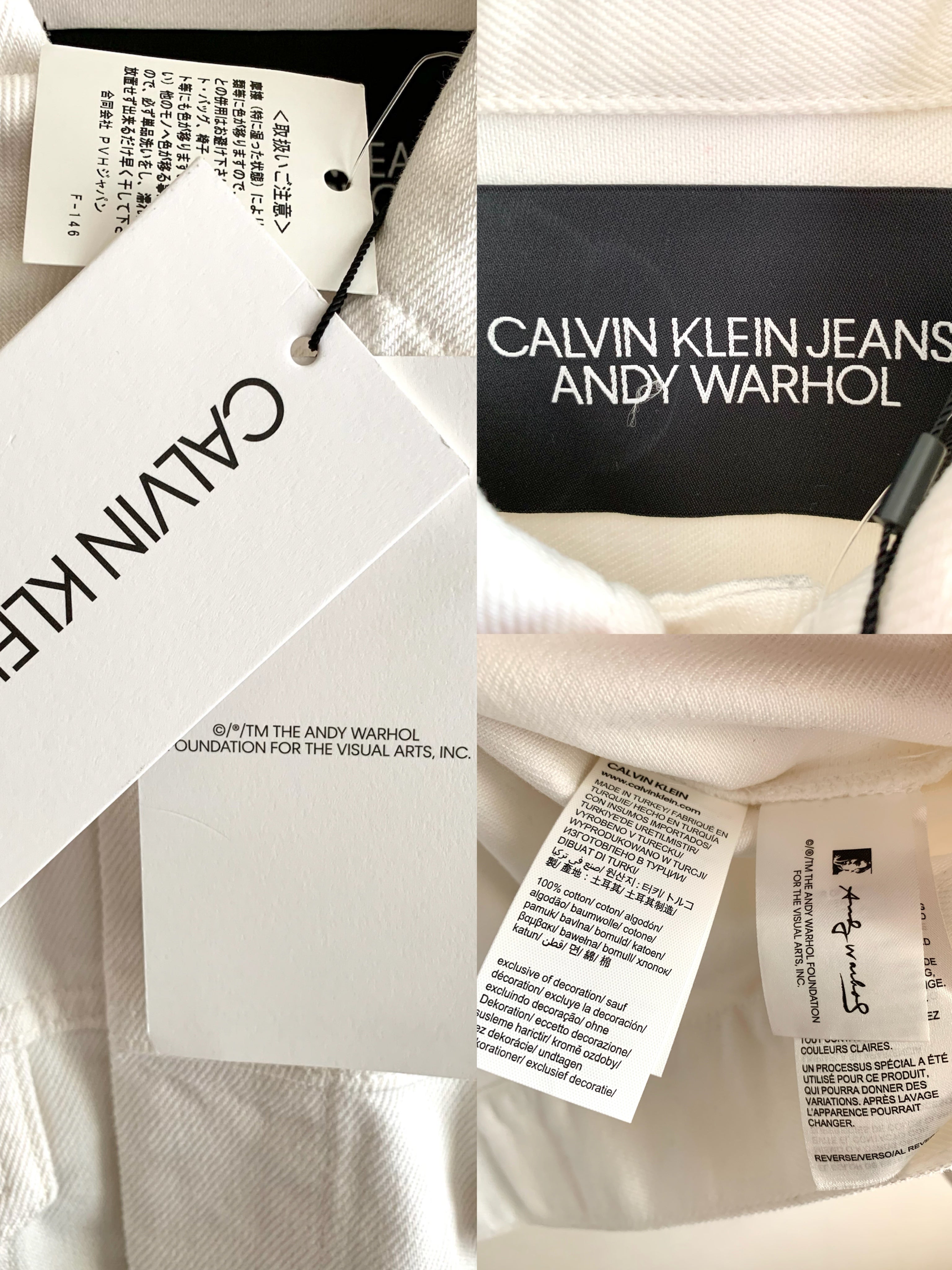 【 CALVIN KLEIN × ANDY WARHOL 】Print Whit Denim Jacket