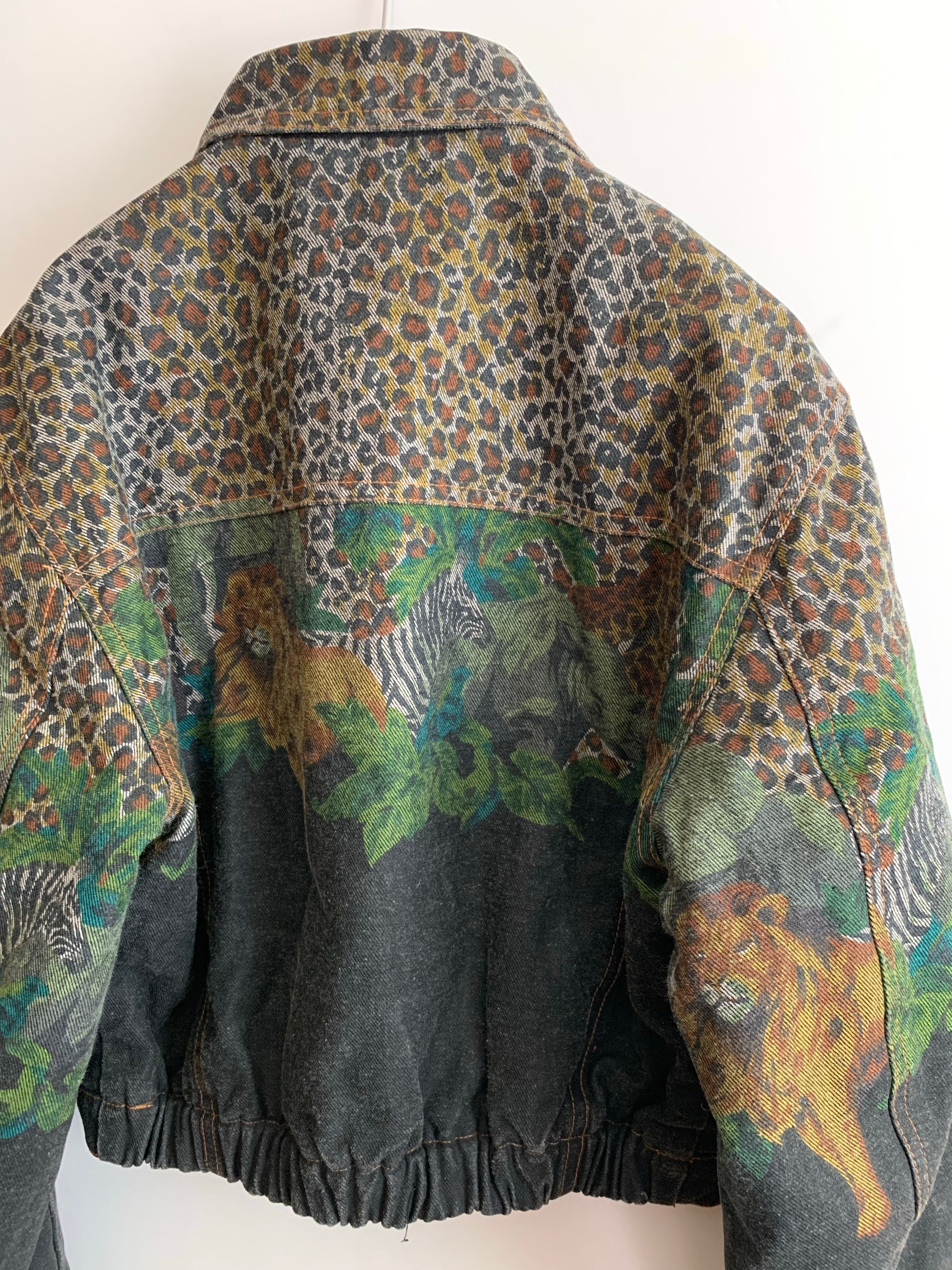 【 90s KENZO 】Safari Design Denim Jacket
