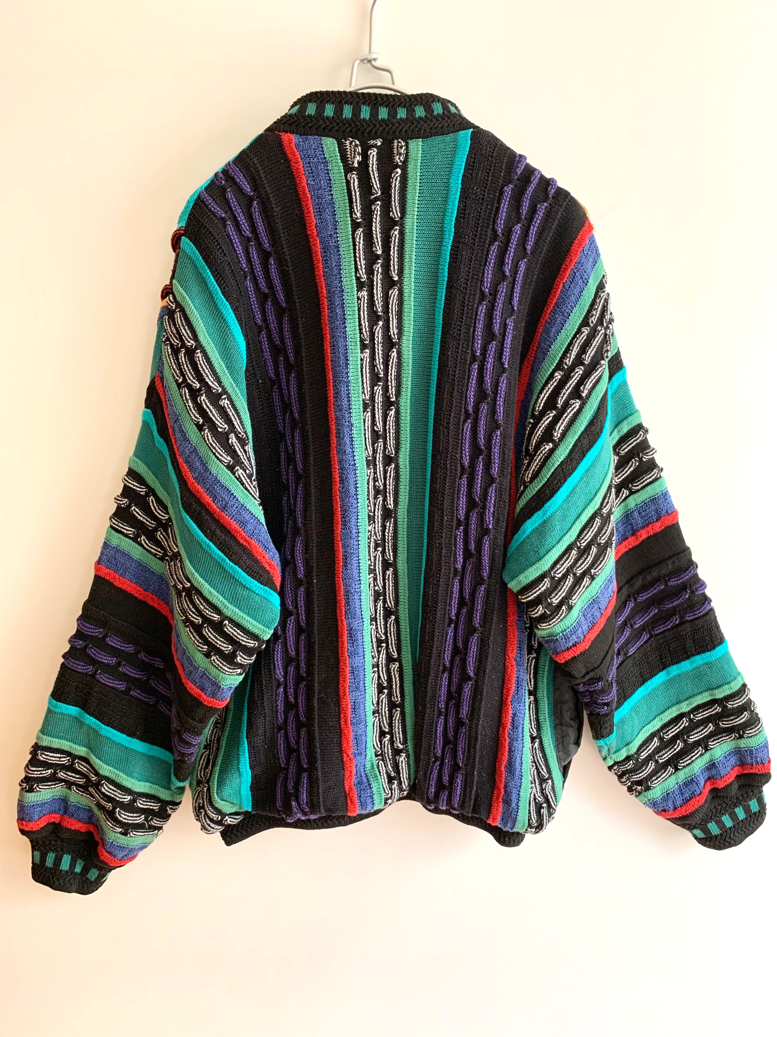 【 90s Vintage 】 3D Knit Jacket