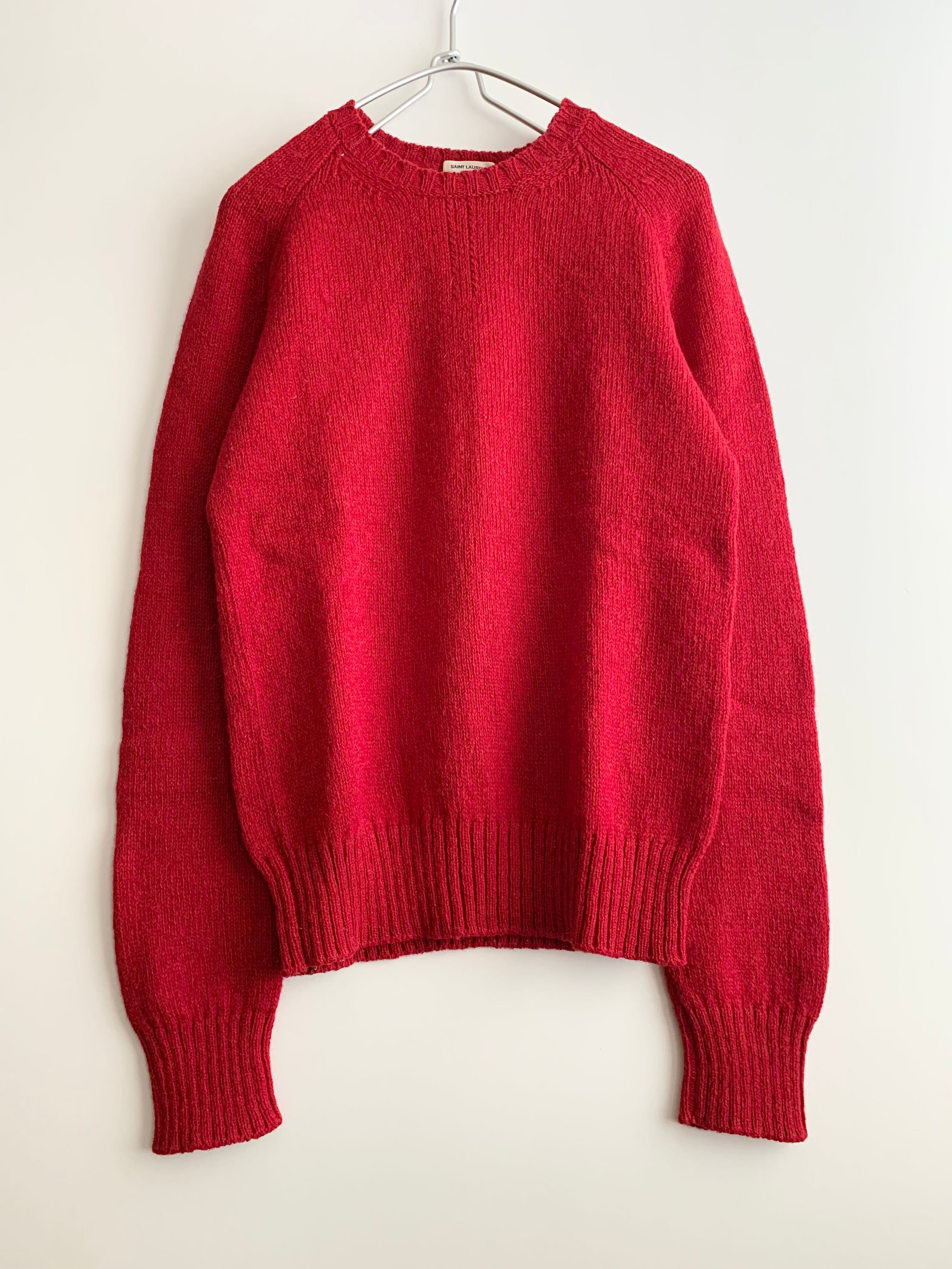 【SAINT LAURENT PARIS 】CREW KNIT Hedi Slimane