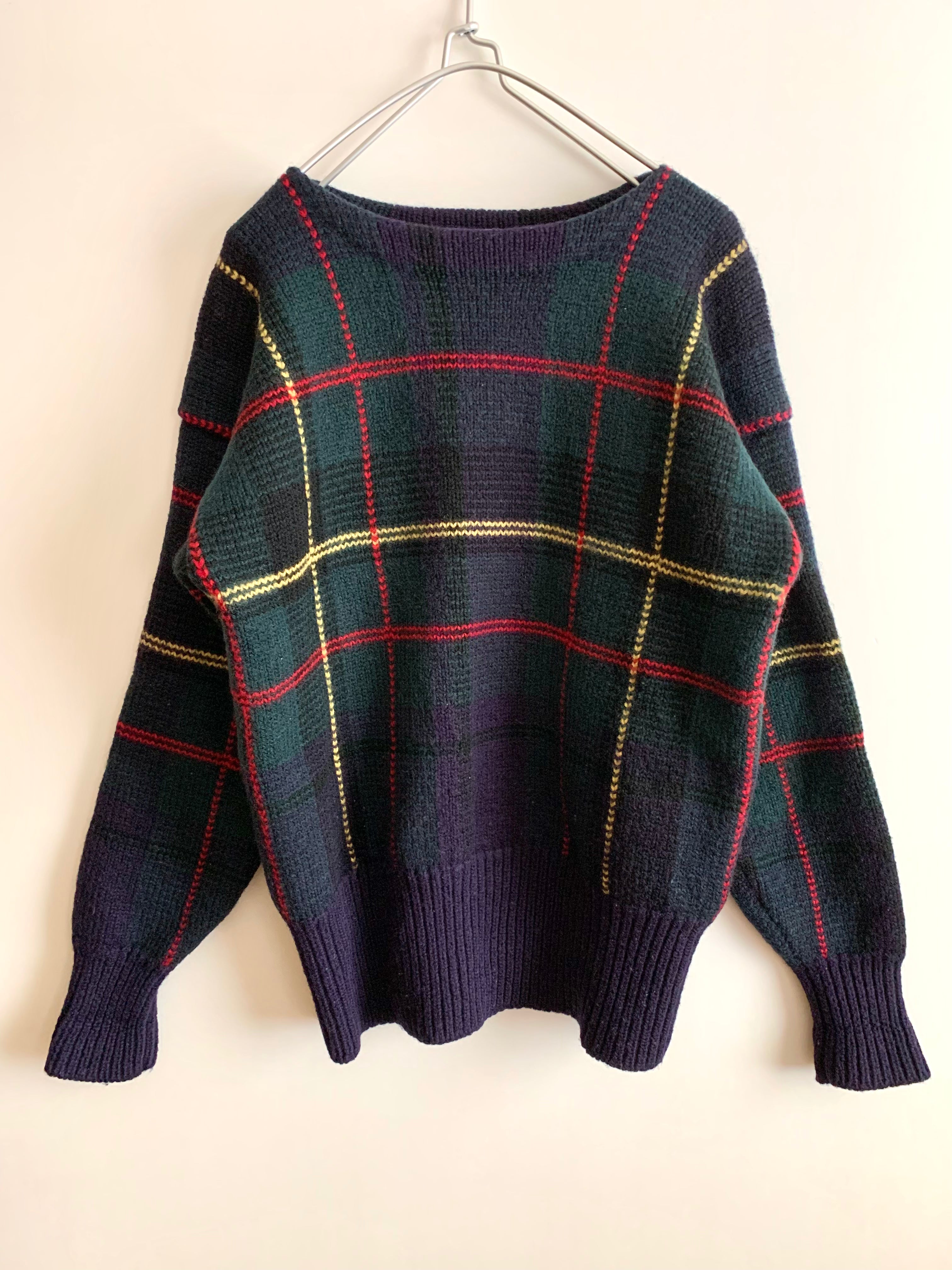 【 POLo by Ralph Lauren 】Plaid pattern Knit
