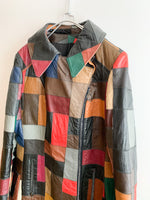 画像をギャラリービューアに読み込む, 【 70s Vintage 】 Patchwork Leather Jacket
