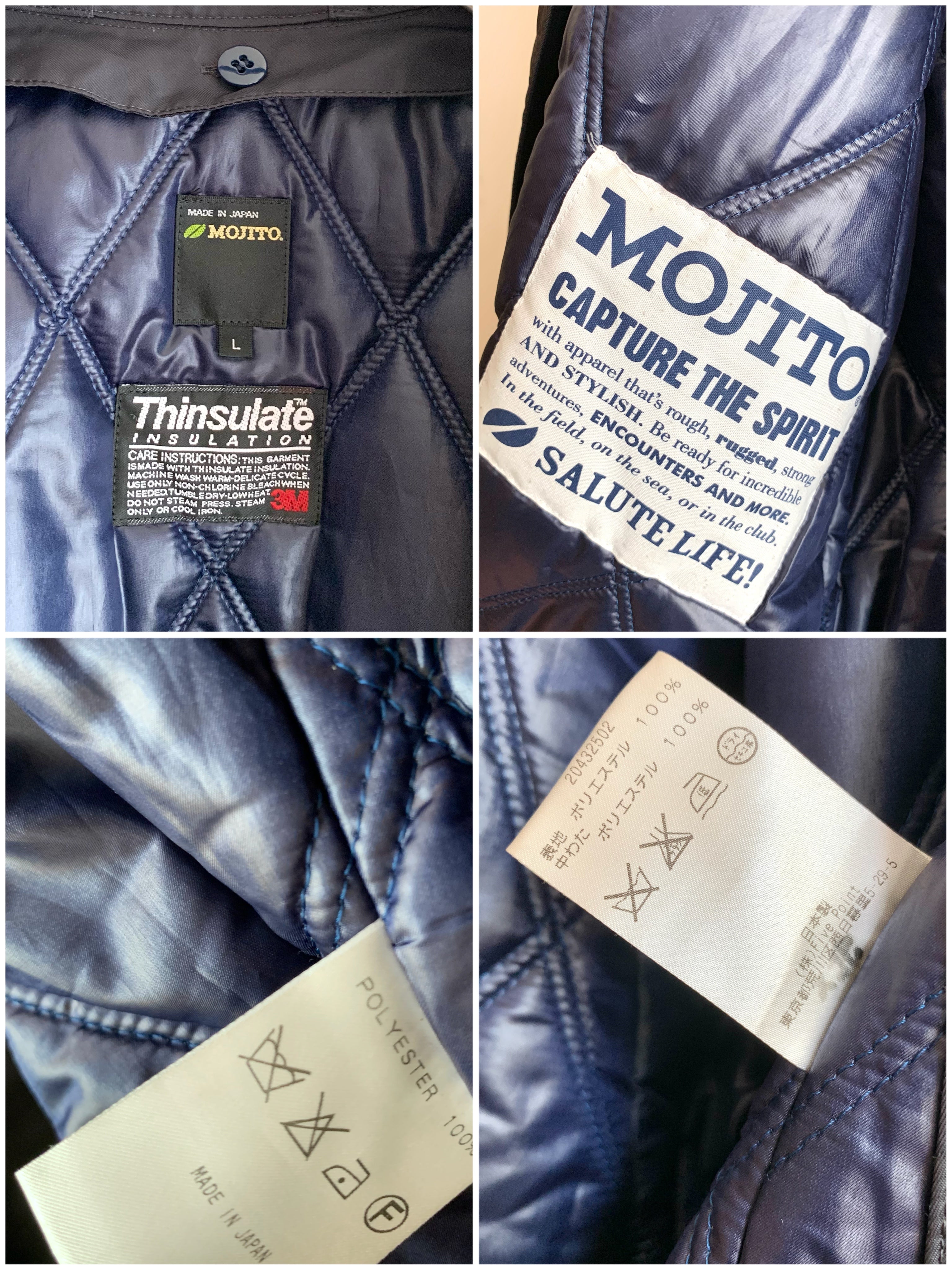 【 MOJITO 】Thinsulate AL'S COAT Bar.7.0