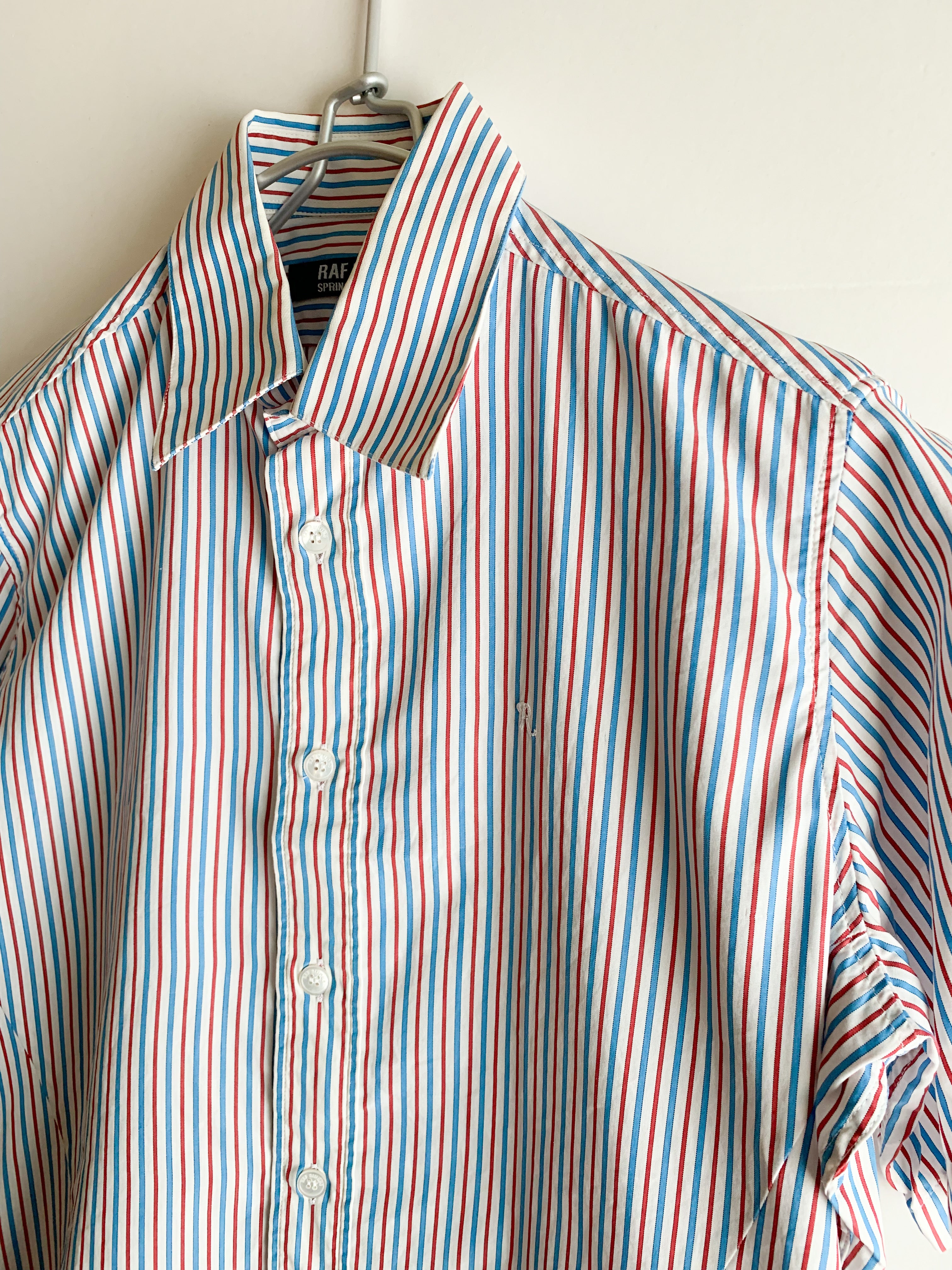 【 09ss RAF SIMONS 】 Stripe Short Sleeve Shirts