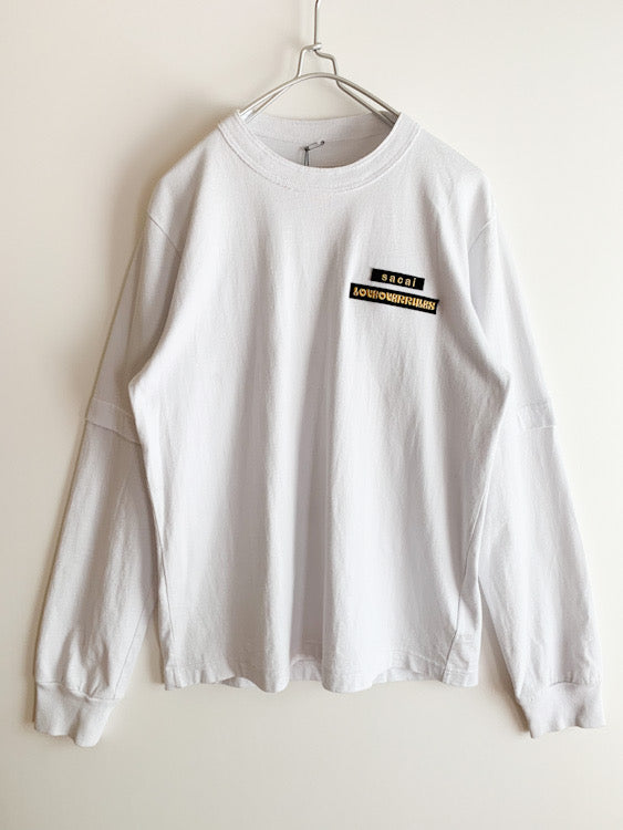 【 Sacai 】21ss Hank Wills Thomas Long Sleeve T-Shirts