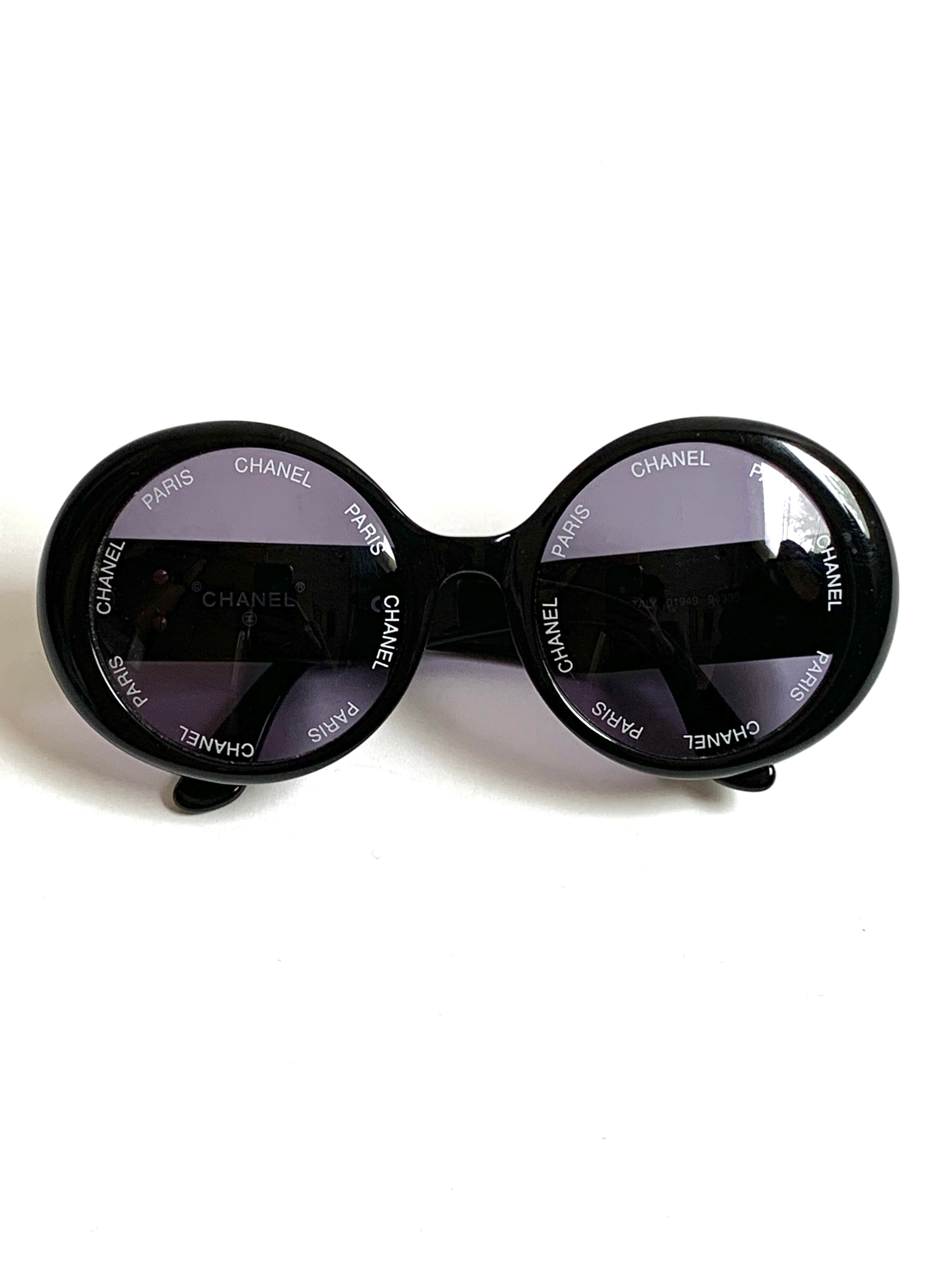 【 VINTAGE CHANEL 】LOGO Design Sunglasses
