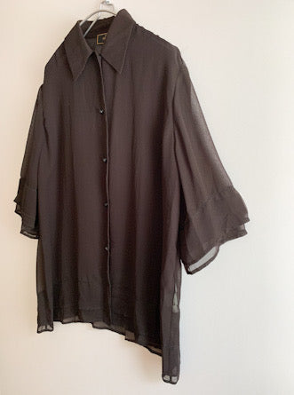 【 FENDI 】 See-through Short Sleeve Shirts