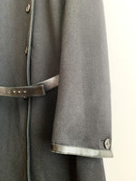 画像をギャラリービューアに読み込む, 【 PRADA 】 Wool×Leather Long Coat
