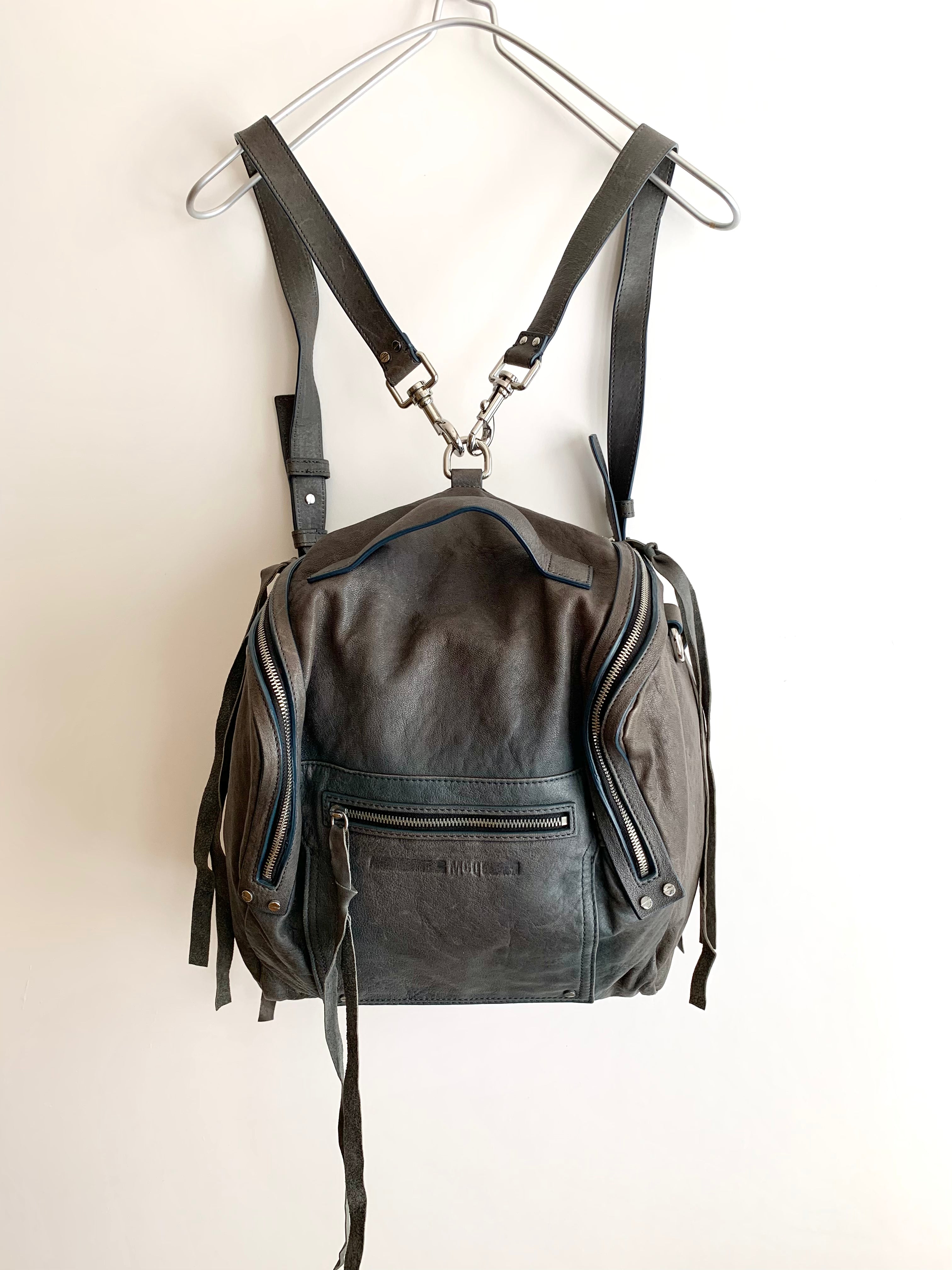 【 McQ ALEXANDER McQEEN 】Leather Back Pak