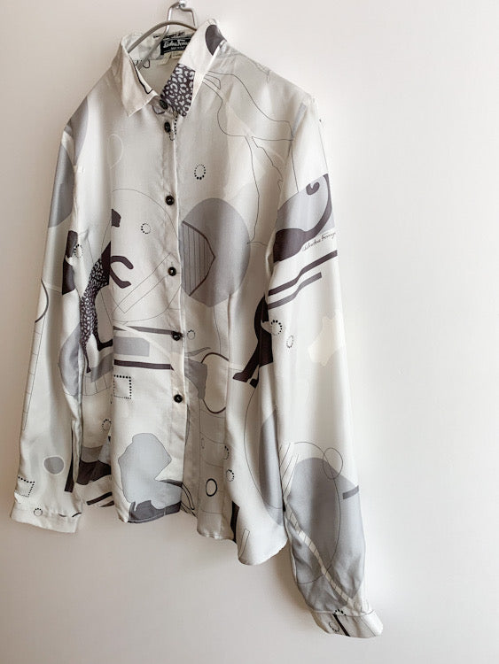 【 Salvatore Ferragamo 】Satin Shirts