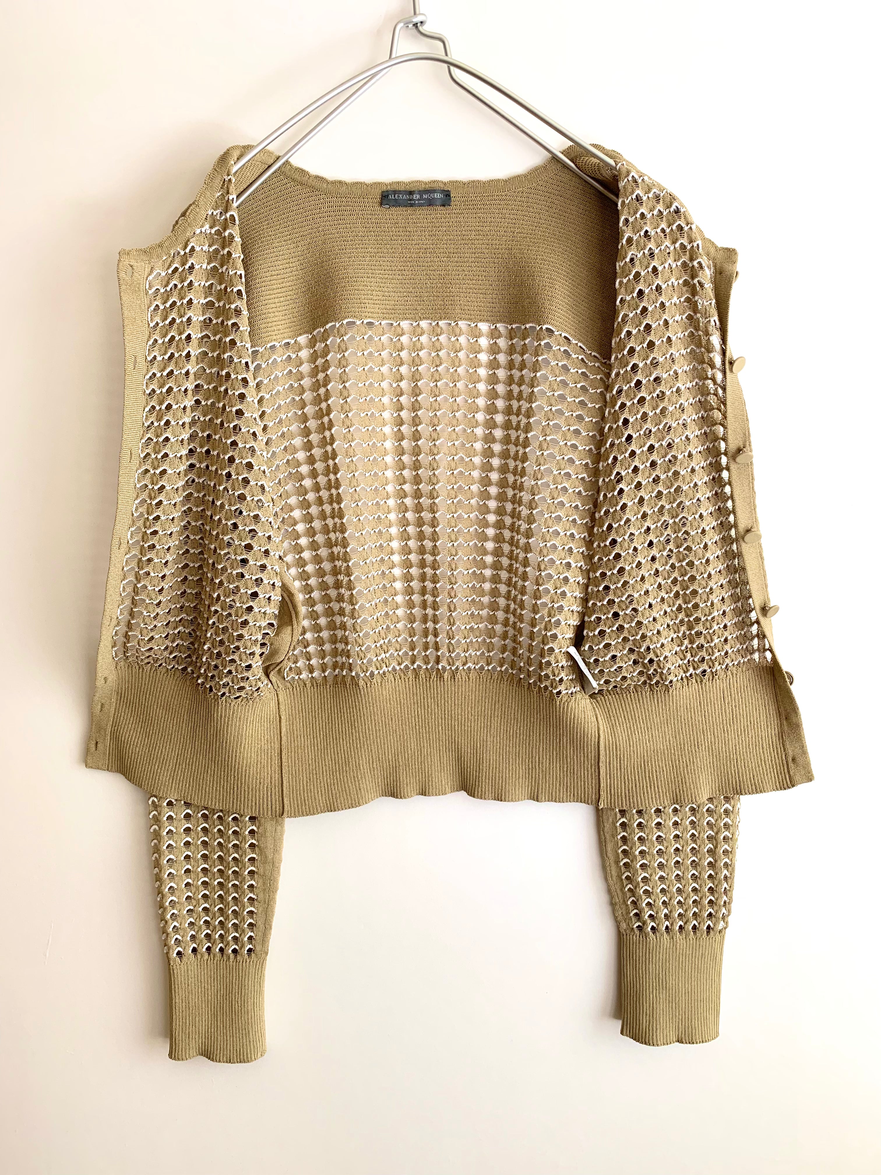 【 ALEXANDER McCEEN 】Cotton Knit Cardigan