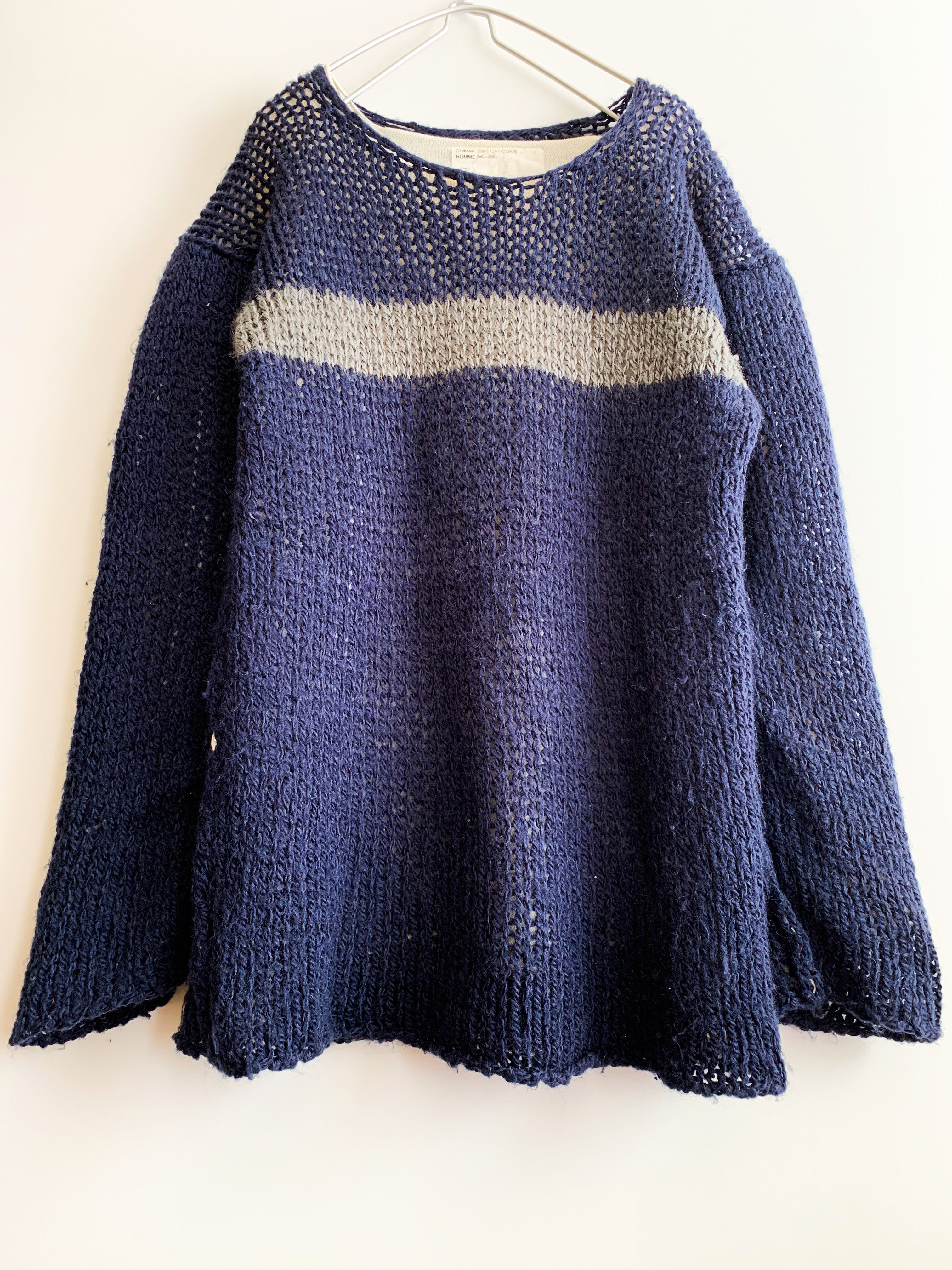 【 90s COMME des GARCONS HOMME HOMME 】Layered Style Knit