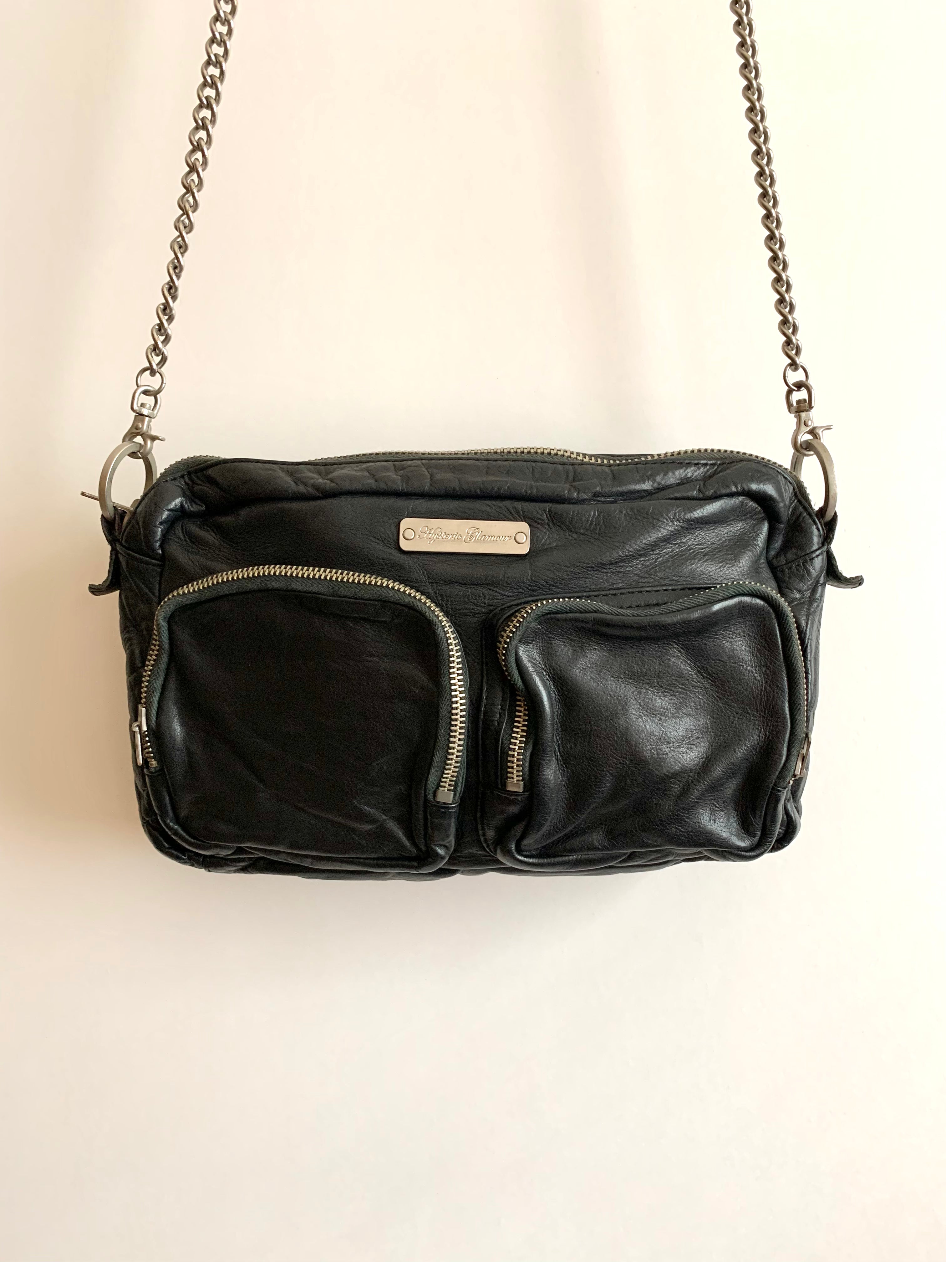【 HYSTERIC GLAMOUR 】Chain Leather shoulder Bag