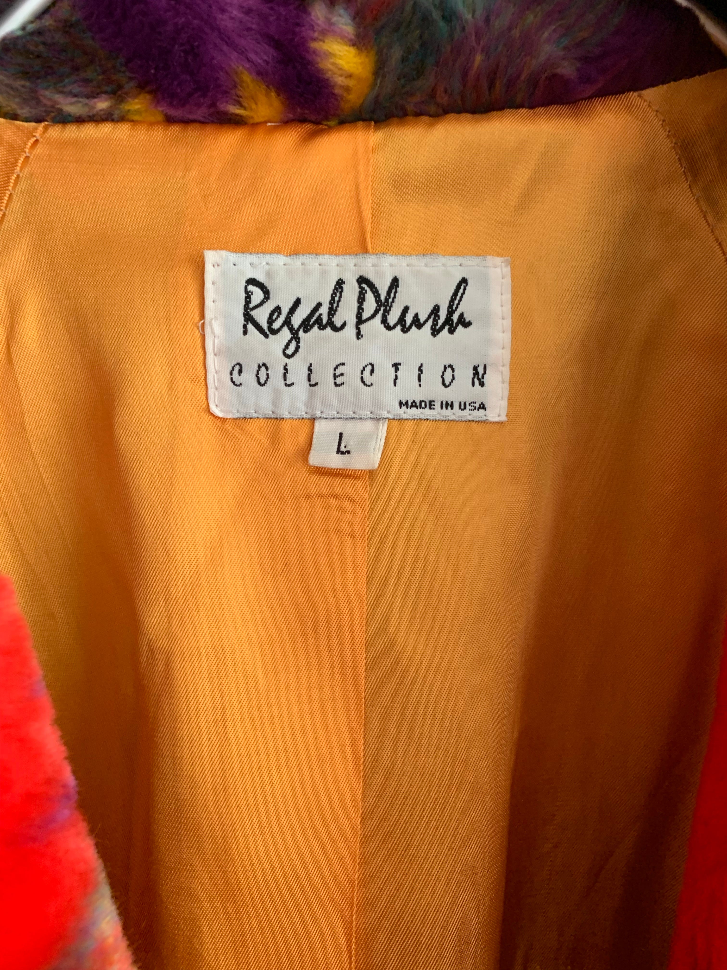 【 VINTAGE 】  MULCH  COLOUR FAKE FUR COAT