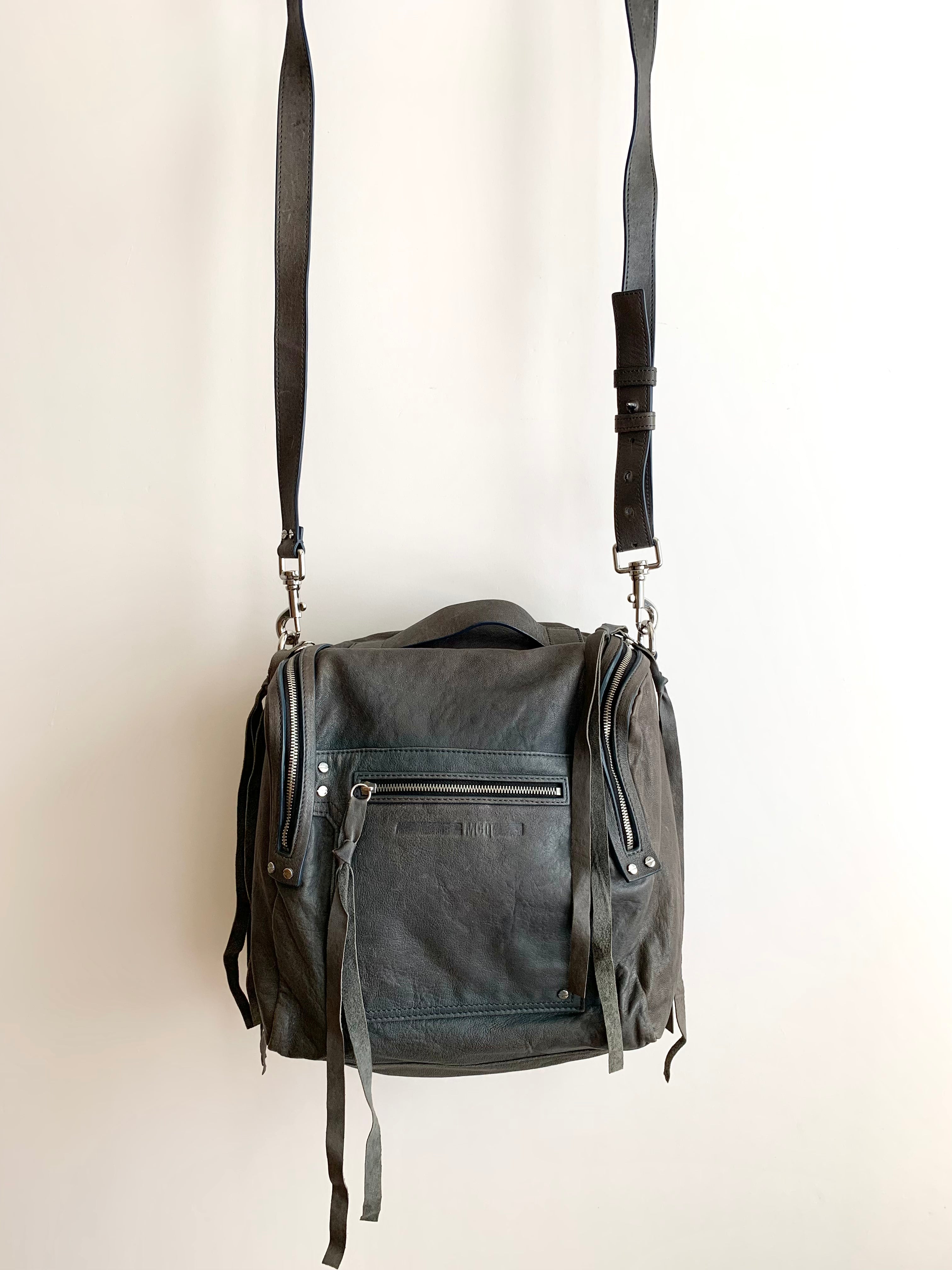 【 McQ ALEXANDER McQEEN 】Leather Back Pak