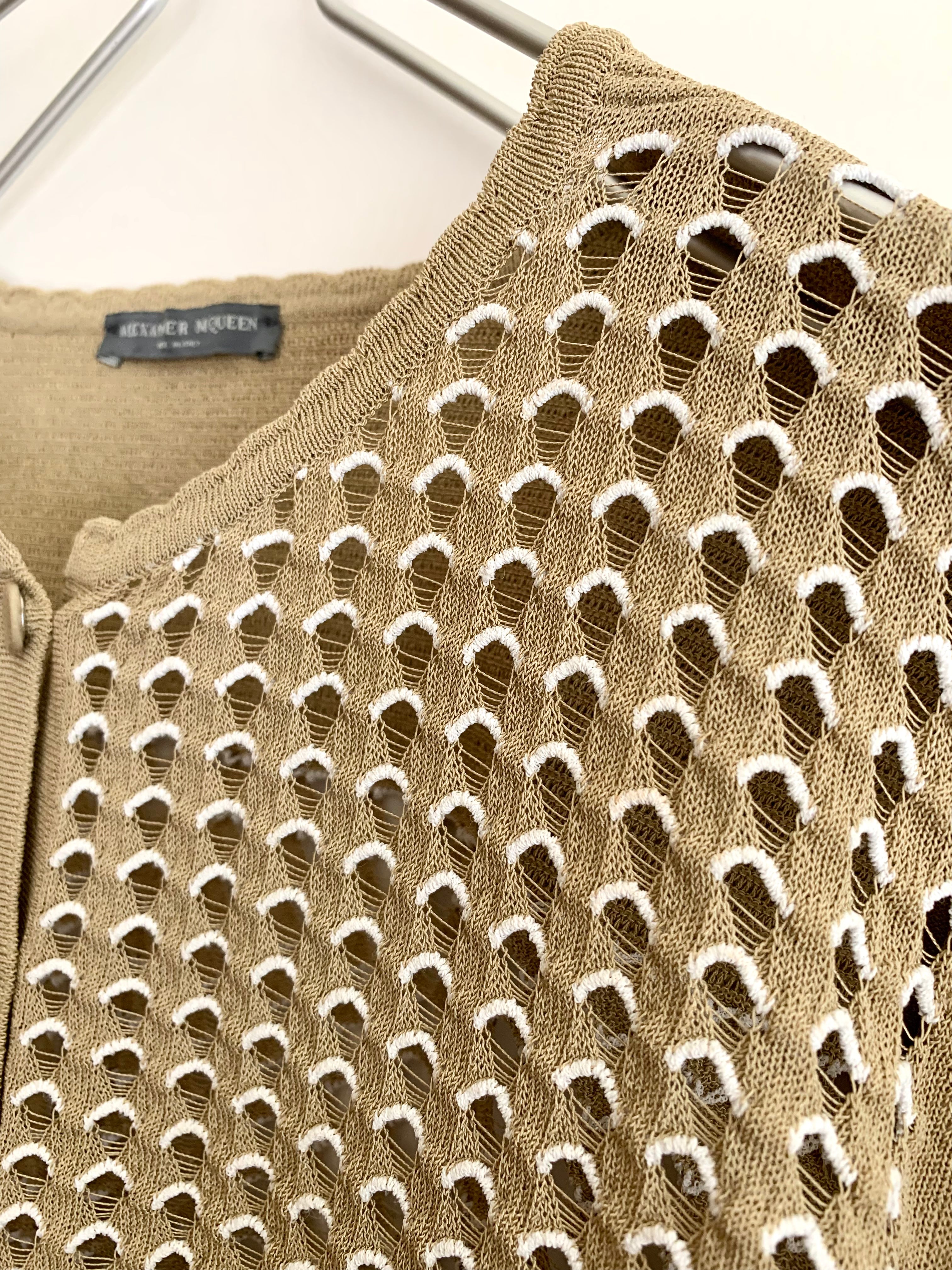 【 ALEXANDER McCEEN 】Cotton Knit Cardigan