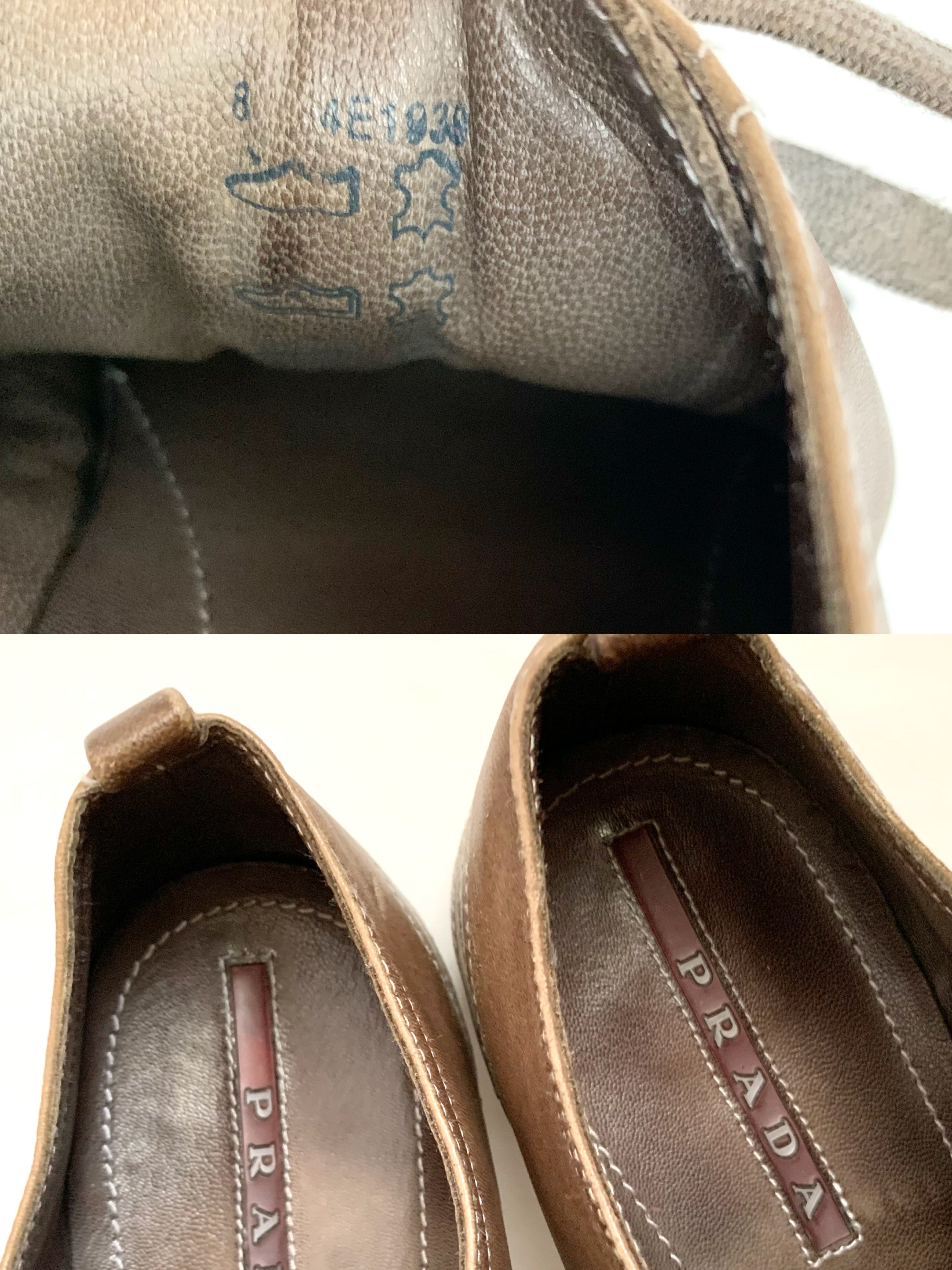 【 PRADA 】Leather Sneaker