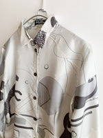 画像をギャラリービューアに読み込む, 【 Salvatore Ferragamo 】Satin Shirts
