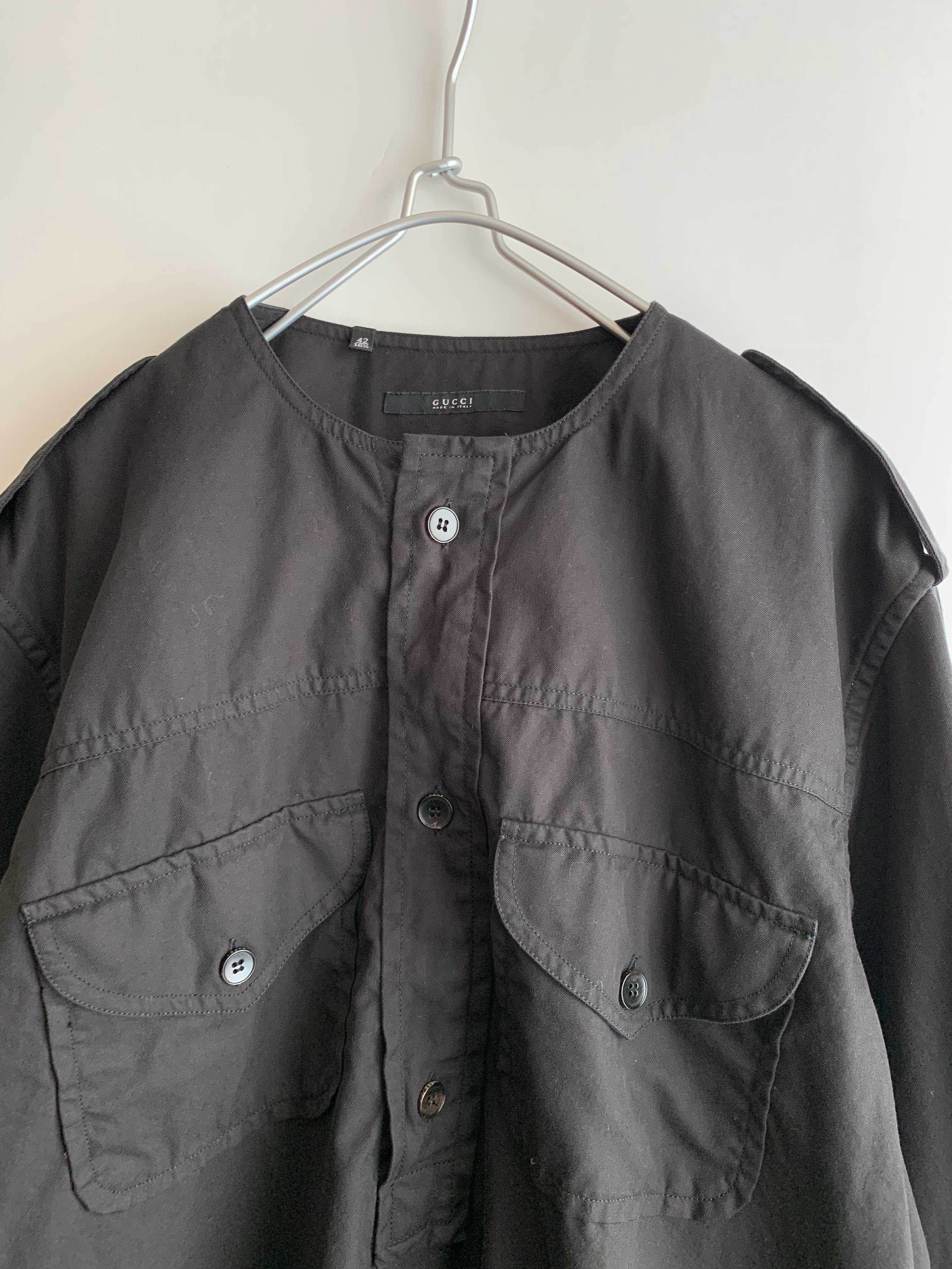 【 GUCCI  】MILITARY  DESIGN L/S SHIRTS