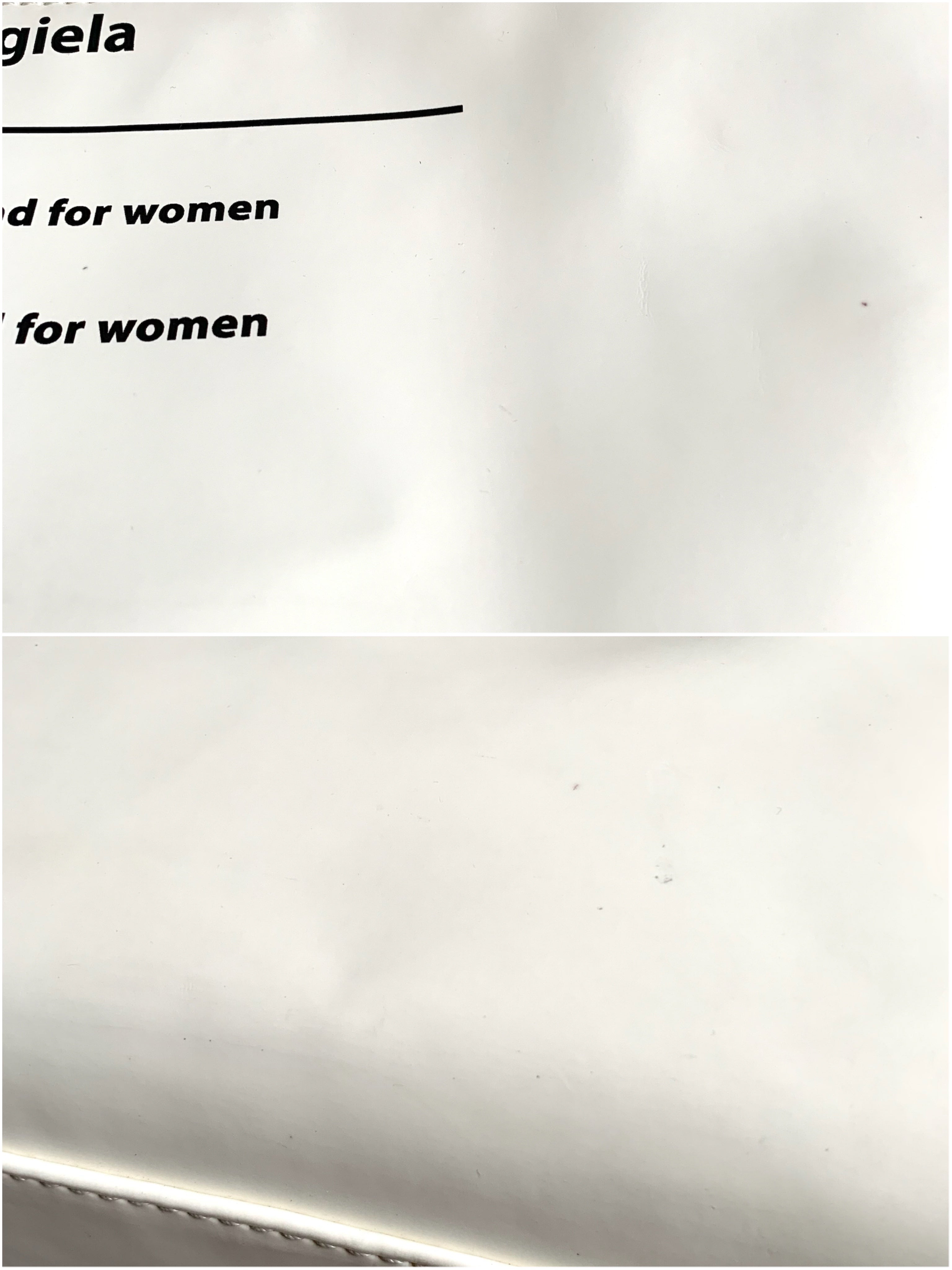 【 MM6 Maison Margiela 】Pvc Logo toto Bag