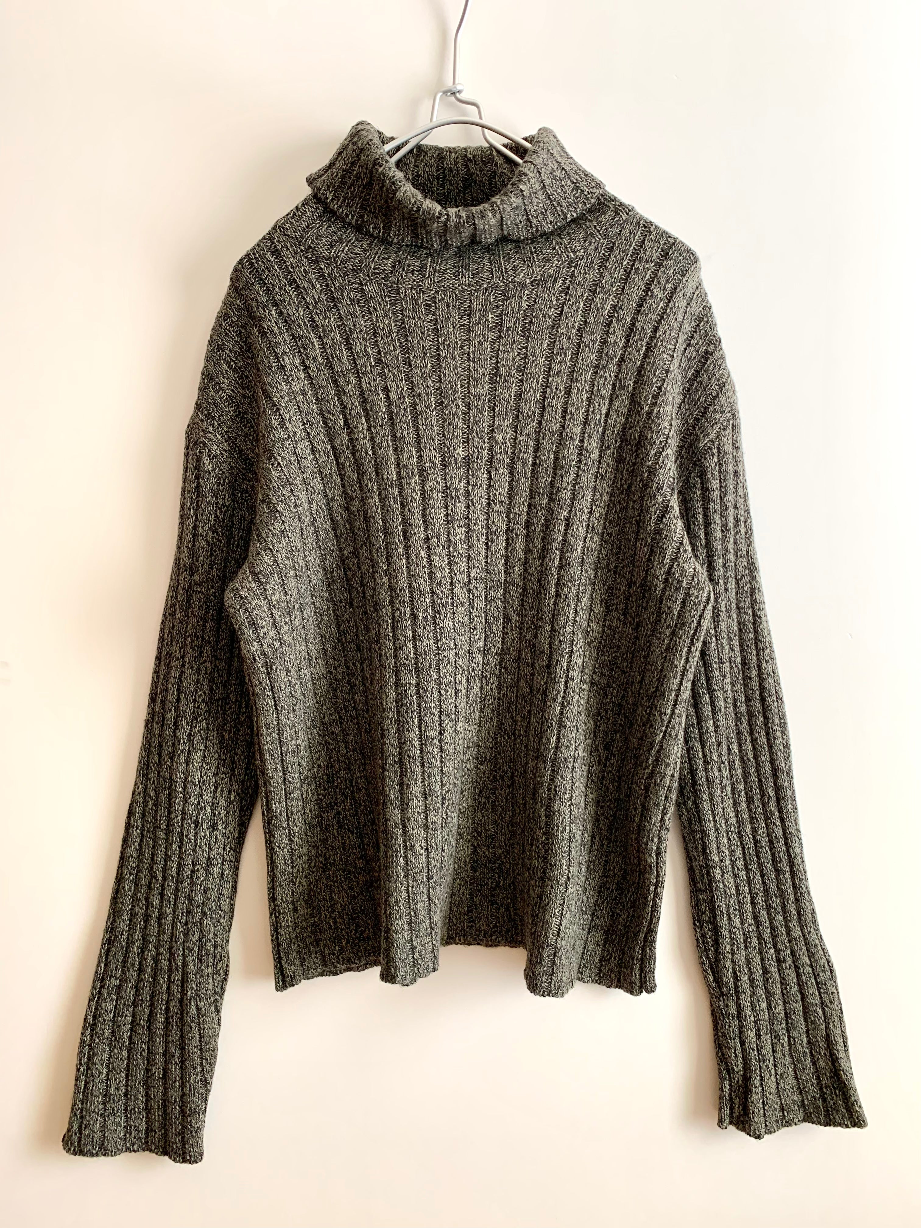 【 90s agnès b. HOMME 】Turtleneck Rib Knit