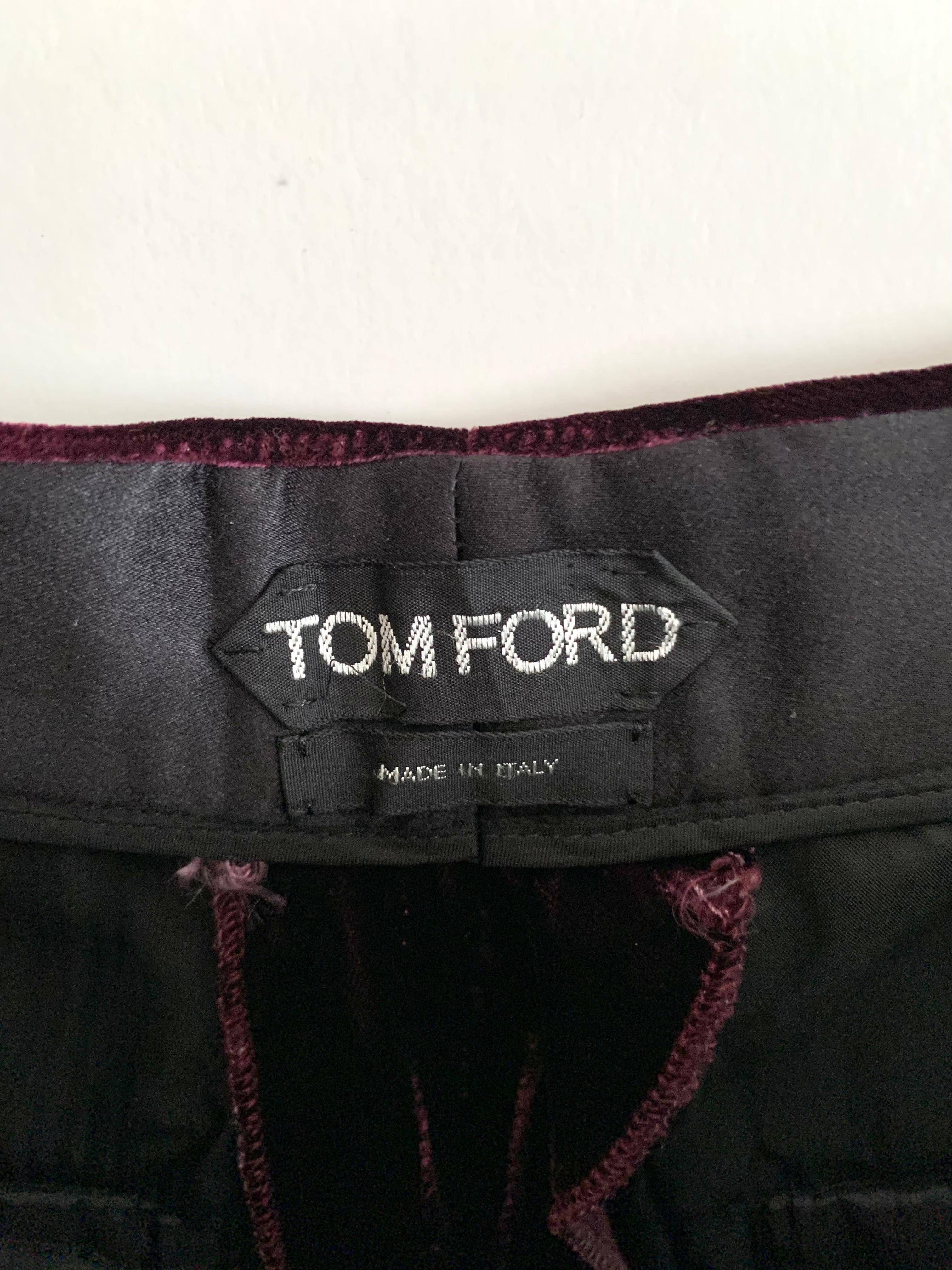 【 TOM FORD 】 Velvet Pants
