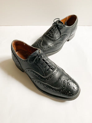 【 80s SANDERS 】British Army Wing chip Shoes